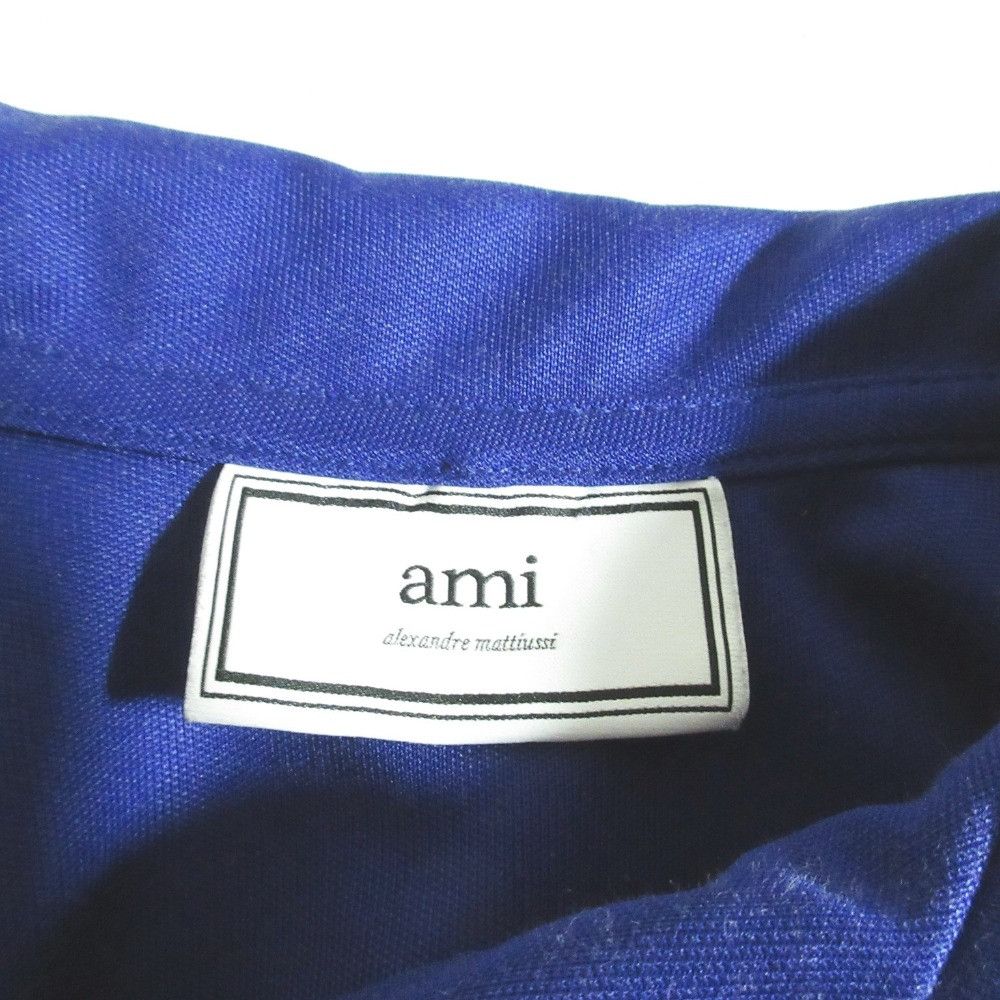 AMI Ami Ami Paris Open Collar Jersey Shirt Textile Dress Shirt E18J589.739 DUTY FREE for USA Size ONE SIZE - 6 Thumbnail