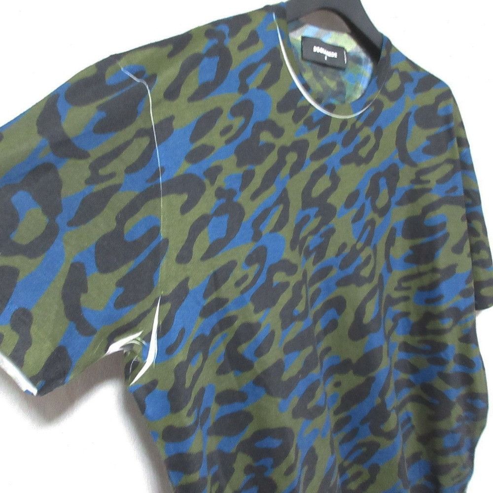 Dsquared2 Dsquared2 DSQUARED2 Leopard Camouflage Cotton T-shirt Textile T-Shirts DUTY FREE for USA Size ONE SIZE - 3 Thumbnail