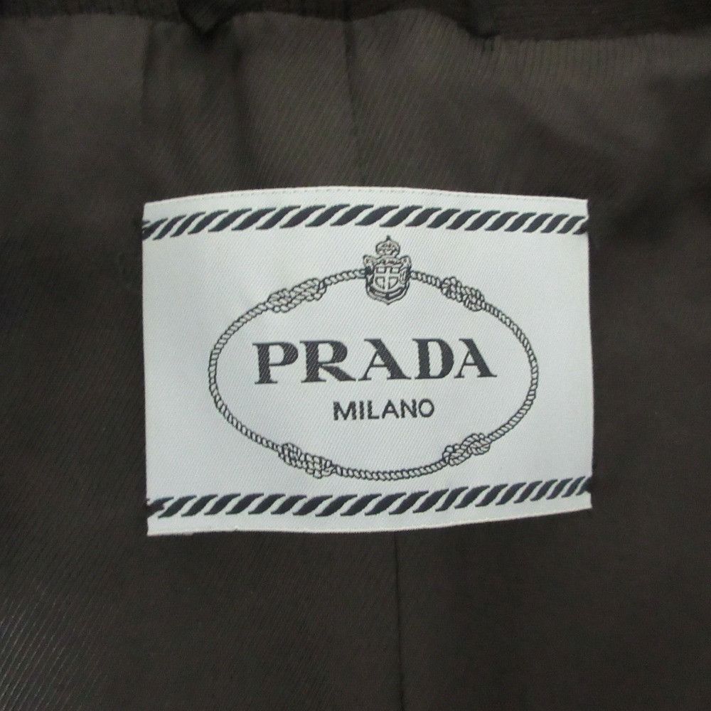 Prada Prada Prada Wool Double Breasted Coat Textile Outerwear DUTY FREE for USA Size ONE SIZE - 7 Thumbnail
