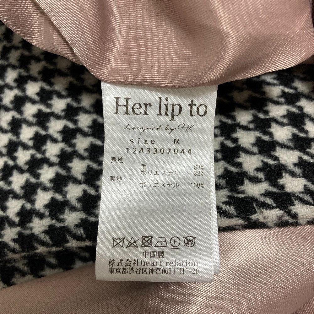 Other Her lip to Proust Wool-Blend Melton Coat Textile Outerwear DUTY FREE for USA