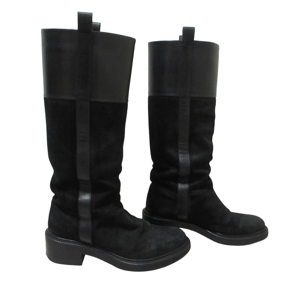 Other Other Sartore Suede Long Boots Leather Shoes DUTY FREE for USA Size ONE SIZE - 2 Thumbnail