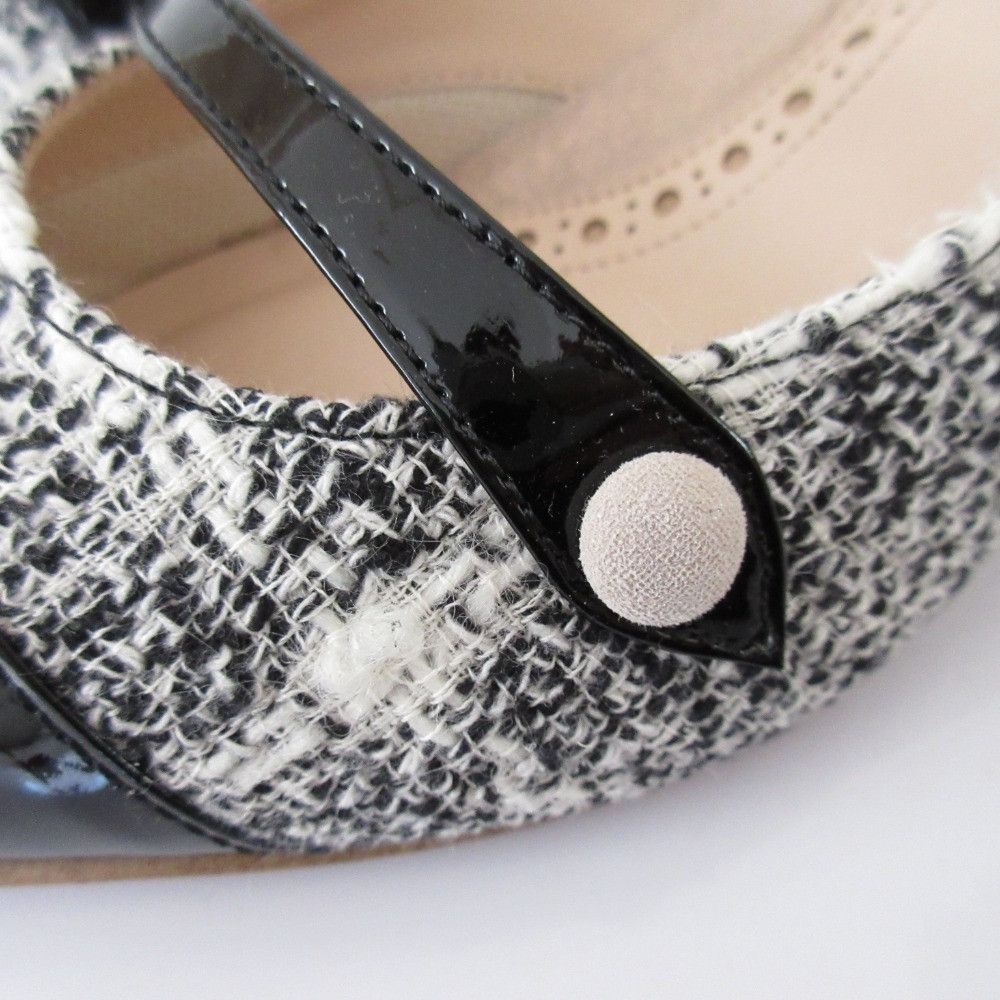 Other Other TALANTON by DIANA Tweed Enamel Pumps Textile Shoes DUTY FREE for USA Size ONE SIZE - 9 Thumbnail