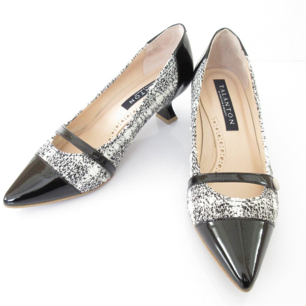 Other Other TALANTON by DIANA Tweed Enamel Pumps Textile Shoes DUTY FREE for USA Size ONE SIZE - 2 Thumbnail
