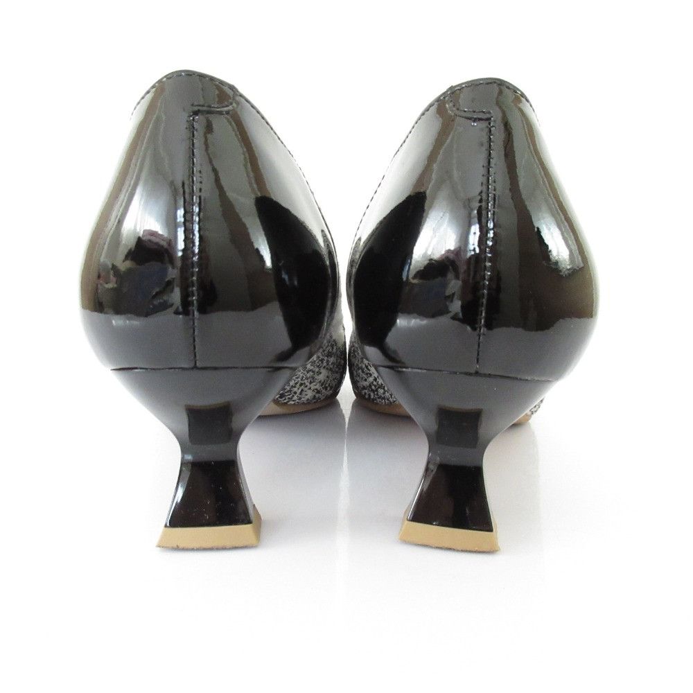Other Other TALANTON by DIANA Tweed Enamel Pumps Textile Shoes DUTY FREE for USA Size ONE SIZE - 4 Thumbnail