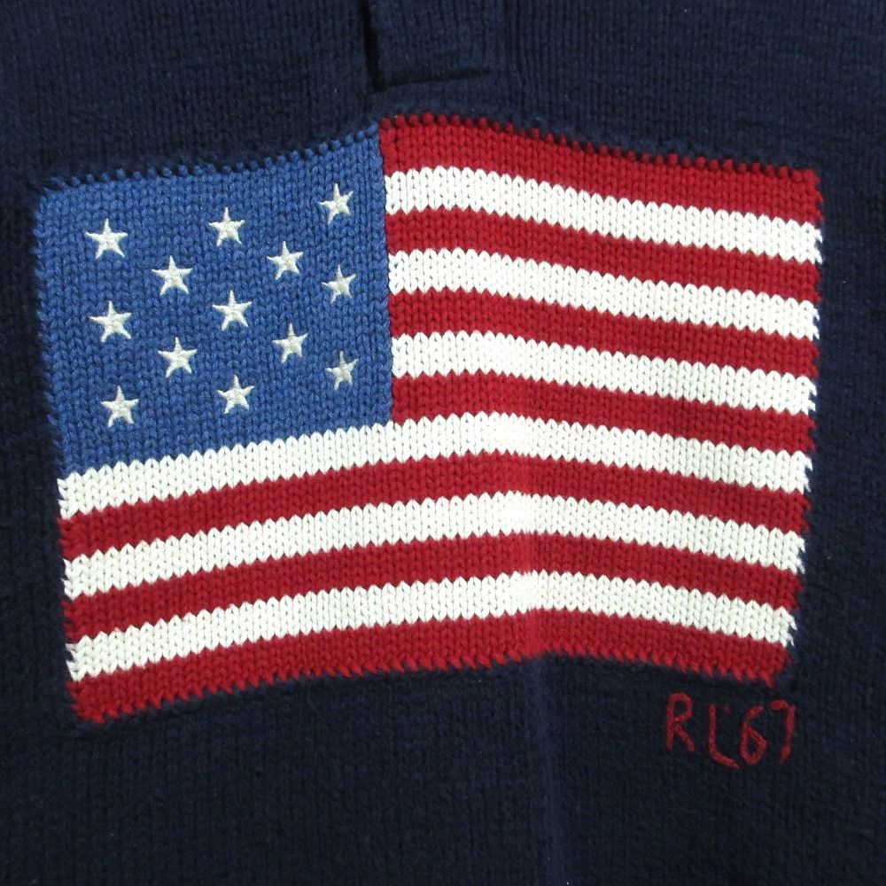 Ralph Lauren Ralph Lauren Polo by Ralph Lauren Flag Knit Turtleneck Sweater Textile Tops DUTY FREE for USA Size ONE SIZE - 6 Thumbnail