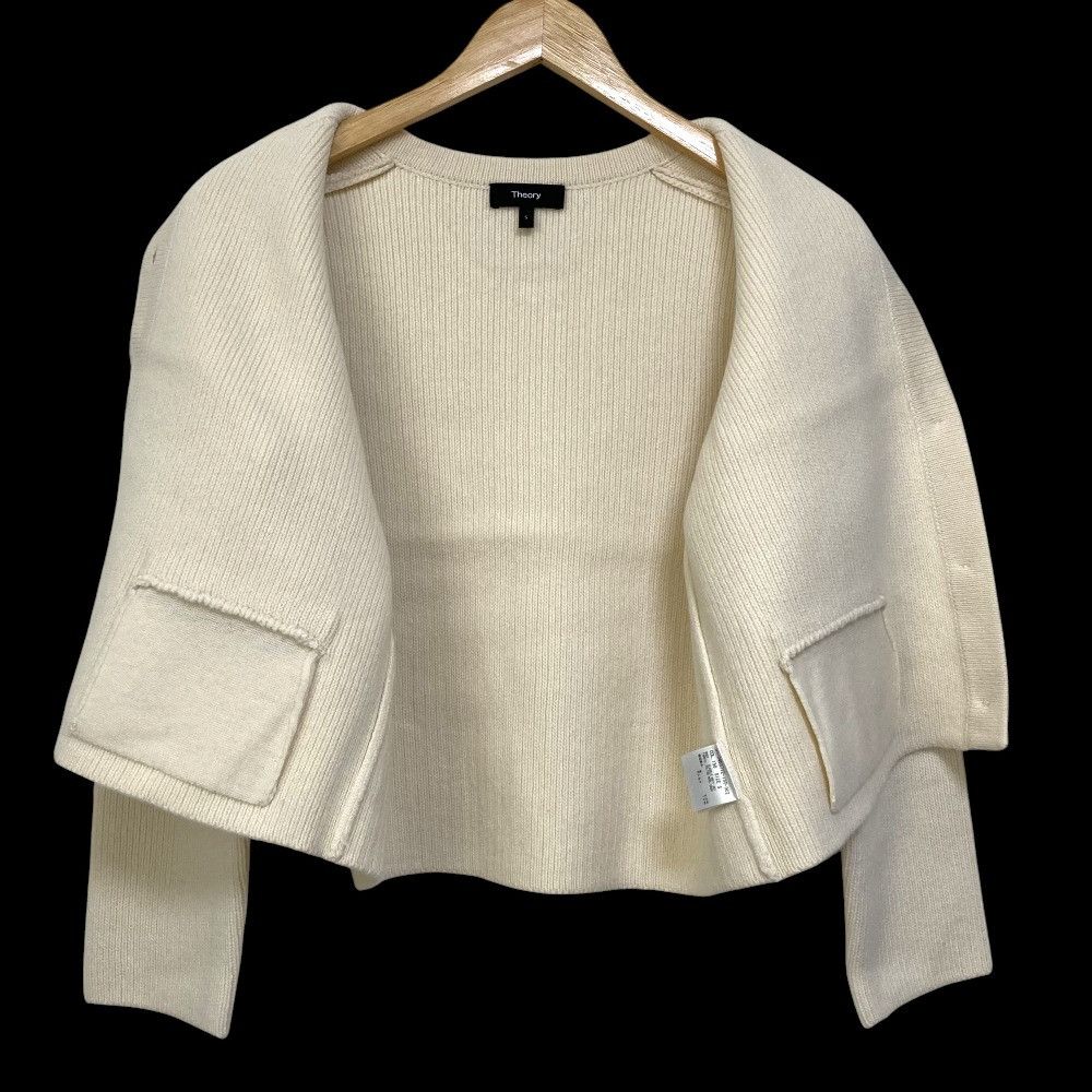 Theory Theory Theory FELTED WOOL CASH CLASSIC Knit Jacket Wool Cardigan Textile Outerwear DUTY FREE for USA Size ONE SIZE - 3 Thumbnail