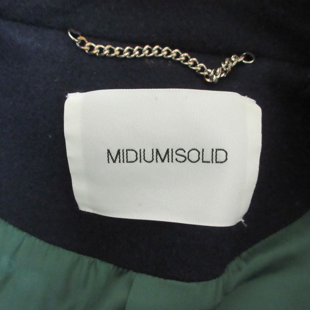 Other Other MIDIUMISOLID Wool Double-breasted Long Coat Textile Outerwear DUTY FREE for USA Size ONE SIZE - 3 Thumbnail