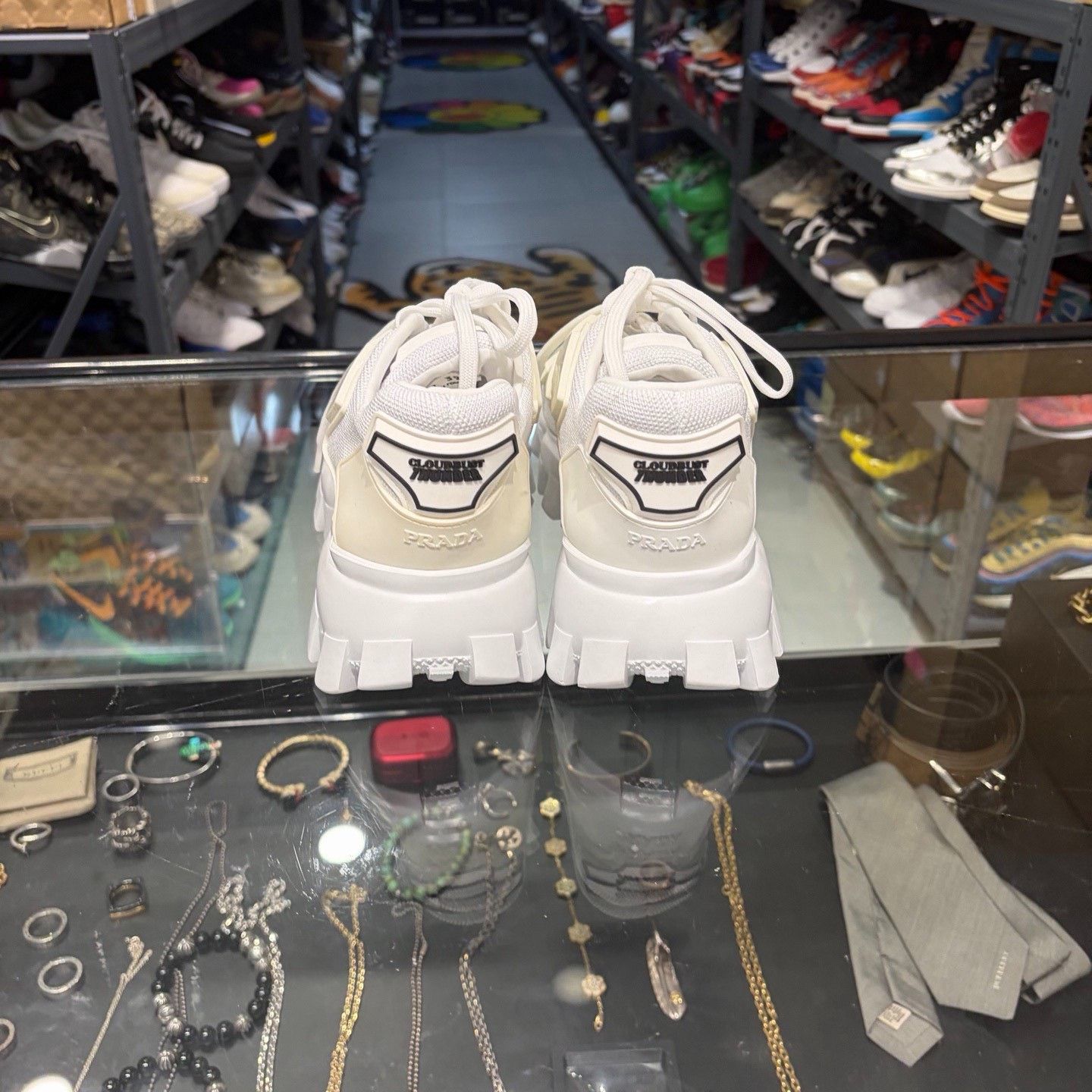 Prada Prada Cloudbust Thunder White Sneakers Size US 8.5 / IT 38.5 - 3 Thumbnail