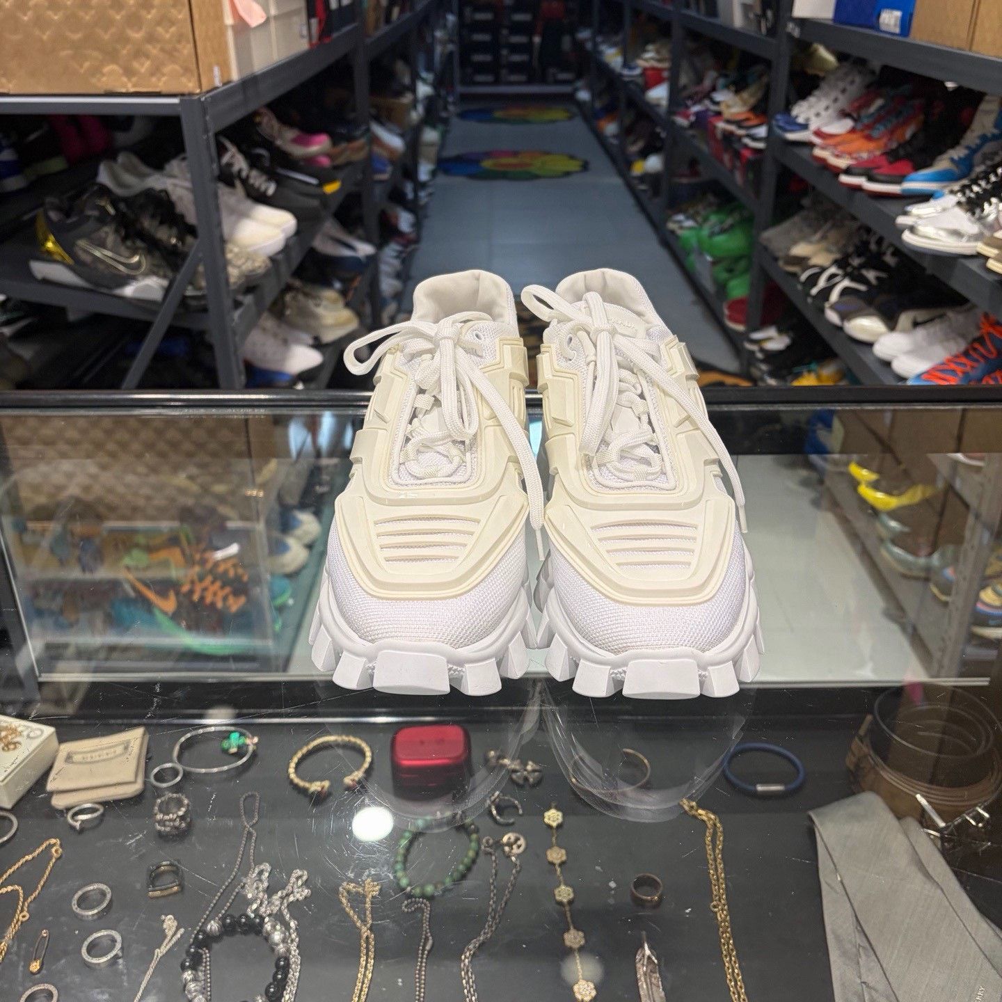 Prada Prada Cloudbust Thunder White Sneakers Size US 8.5 / IT 38.5 - 2 Thumbnail