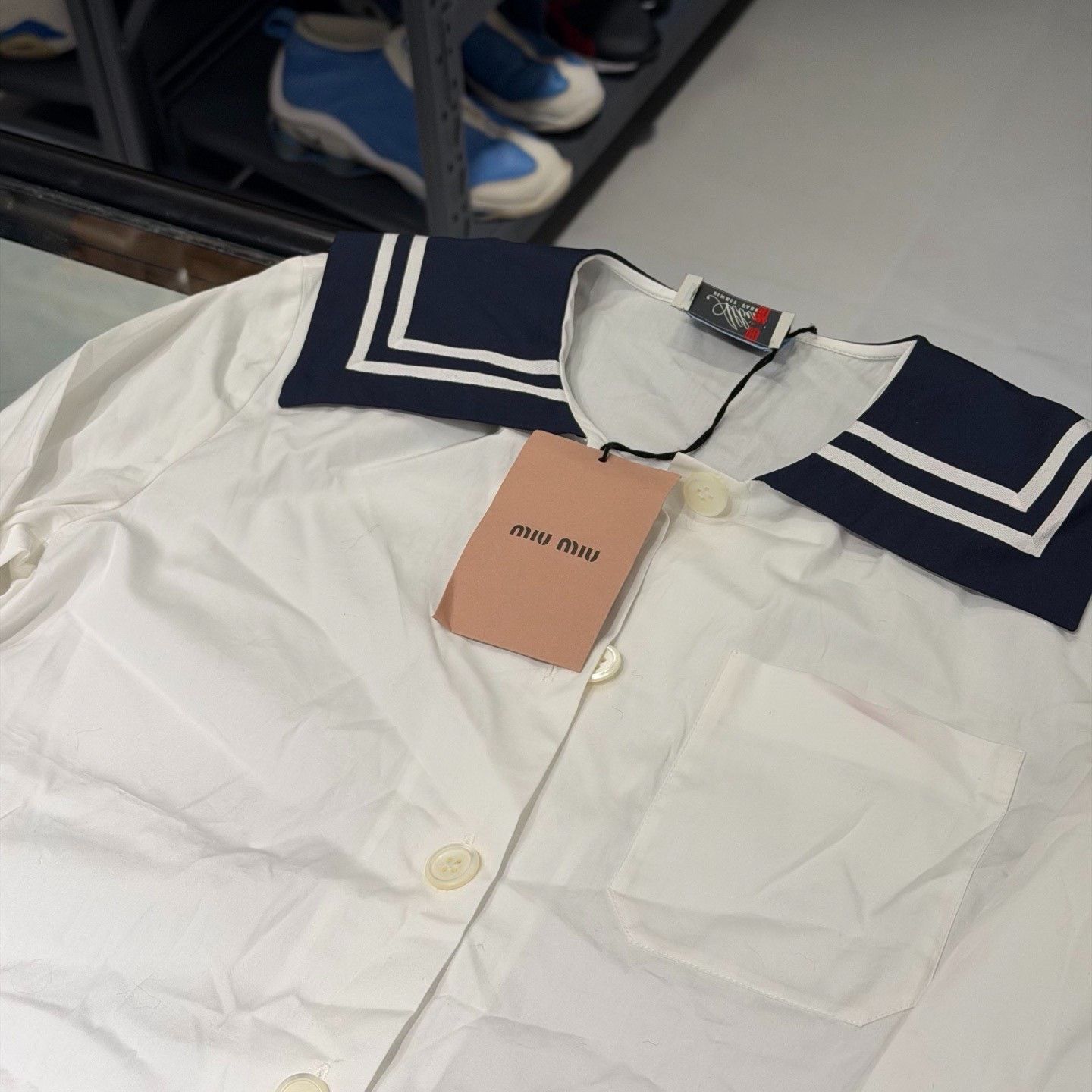 Miu Miu Miu Miu Runway Nautical Shirt Size XS / US 0-2 / IT 36-38 - 4 Thumbnail