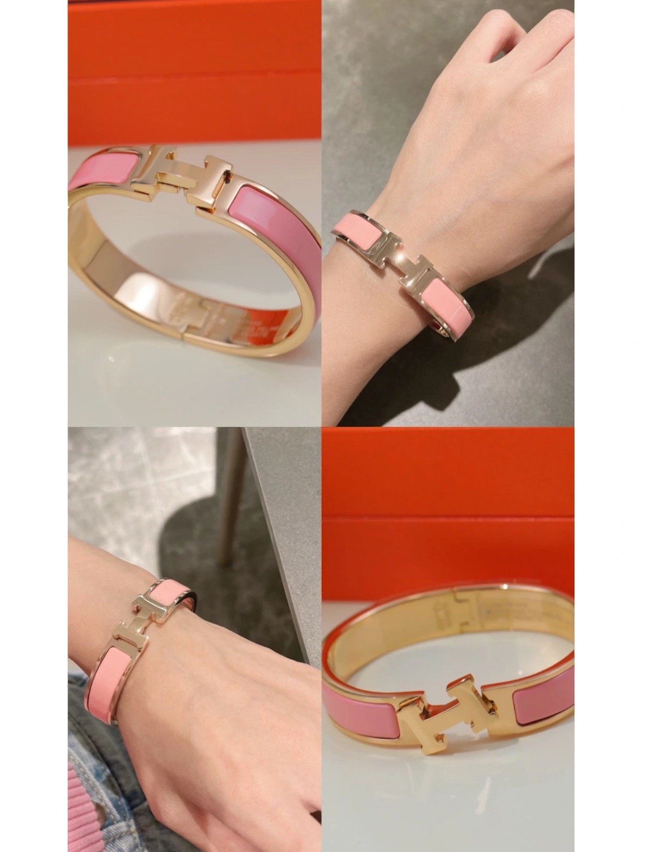 Hermes HERMES Clic H Enamel Bracelet Size ONE SIZE - 6 Thumbnail
