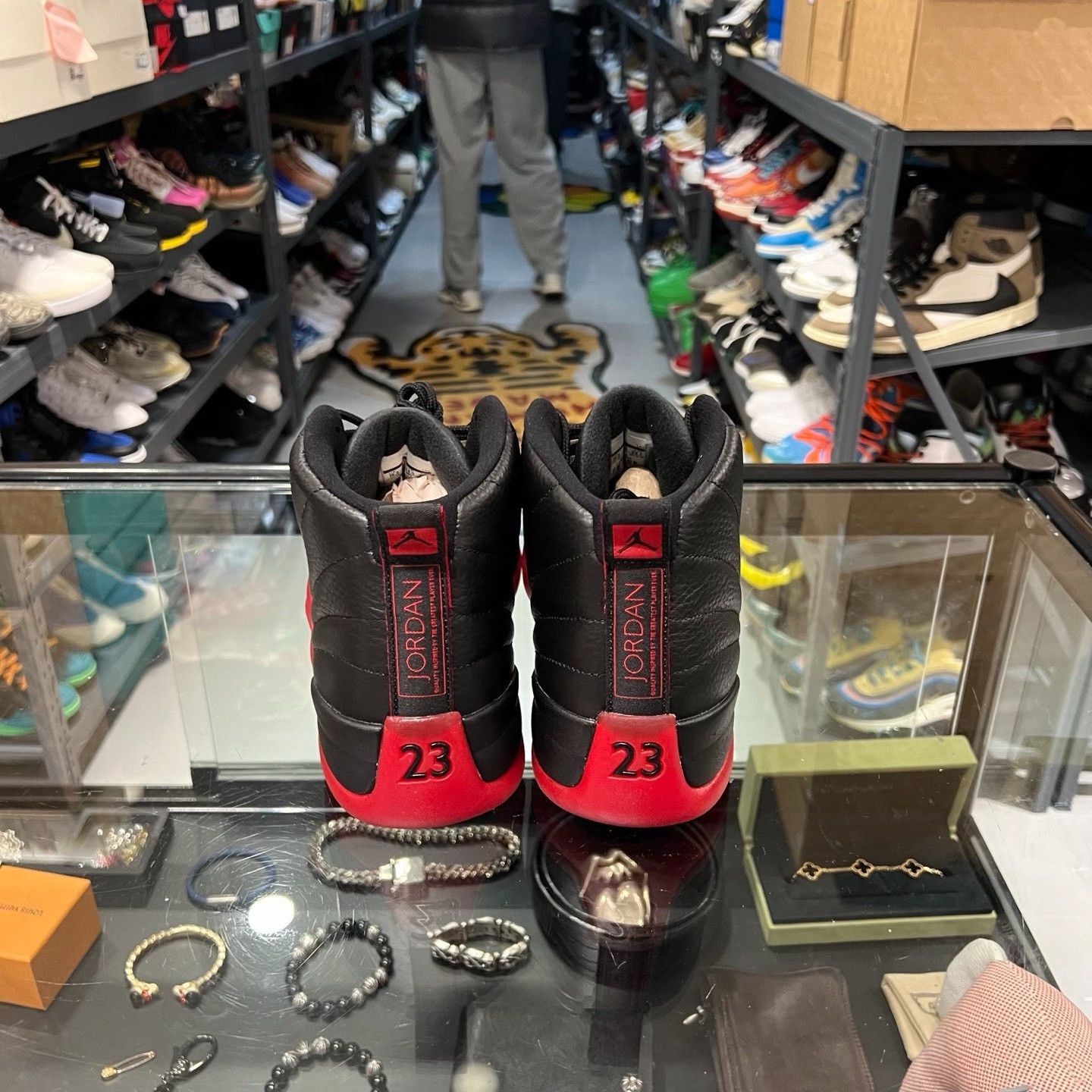Jordan Brand Jordan AJ12 Black Red Size US 11 / EU 44 - 3 Thumbnail