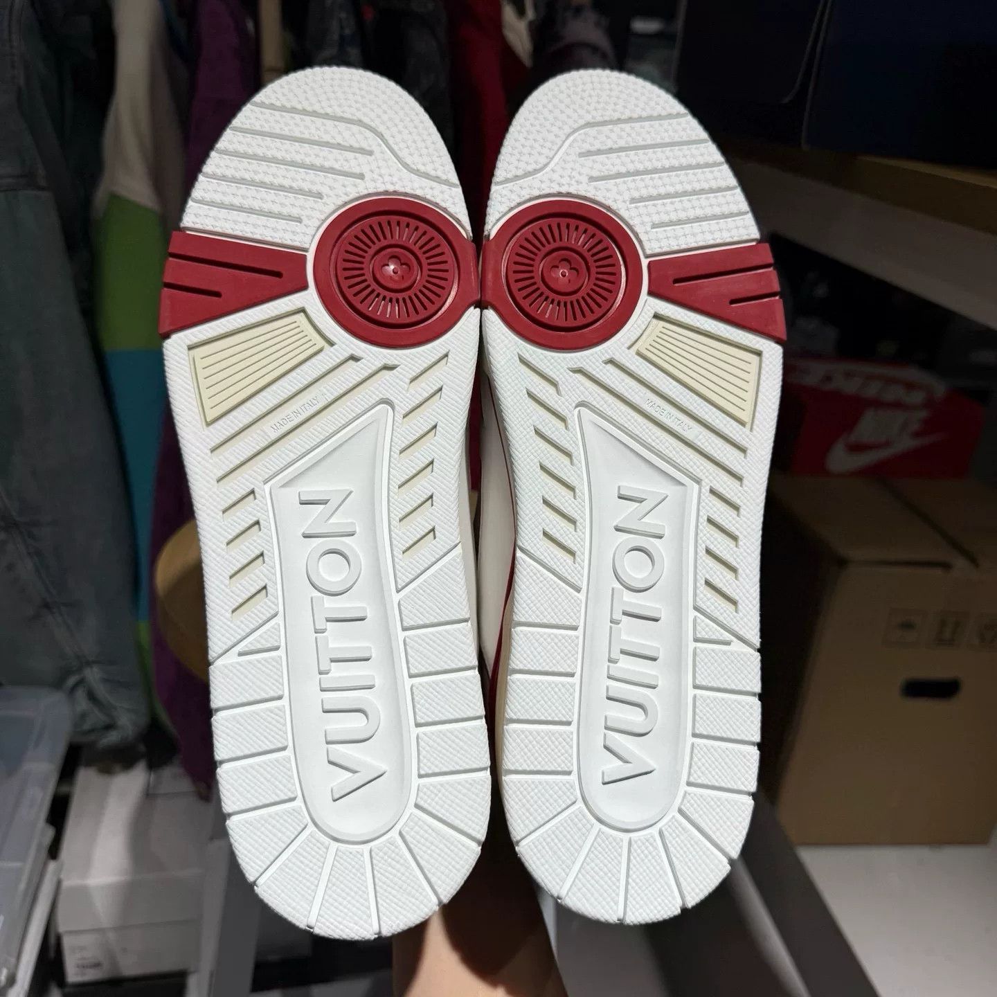 Louis Vuitton Louis Vuitton LV Trainer Red White Size US 10 / EU 43 - 6 Thumbnail