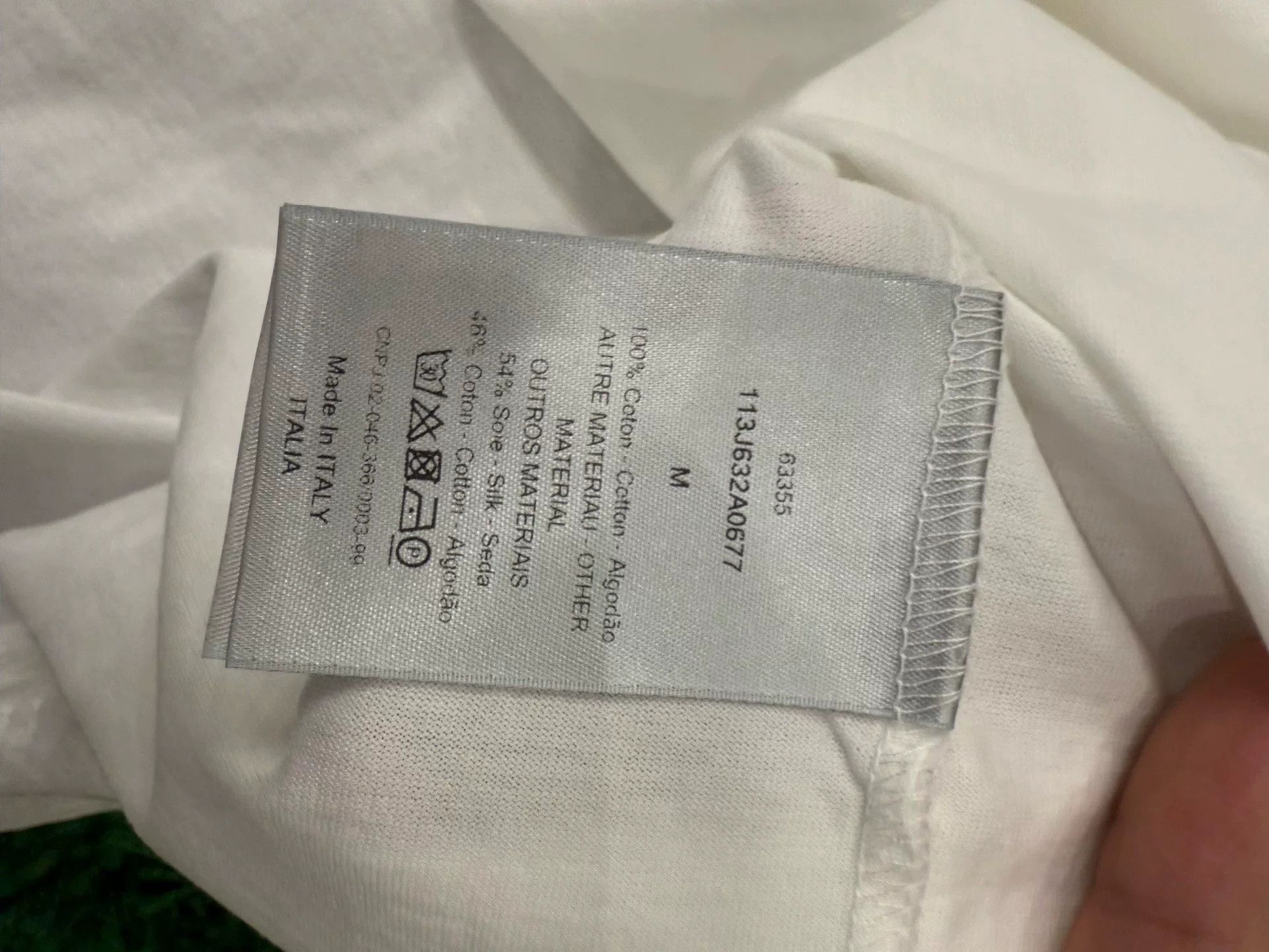 Dior DIOR Solid Letter Jacquard Short-Sleeve T-Shirt Size US M / EU 48-50 / 2 - 6 Thumbnail