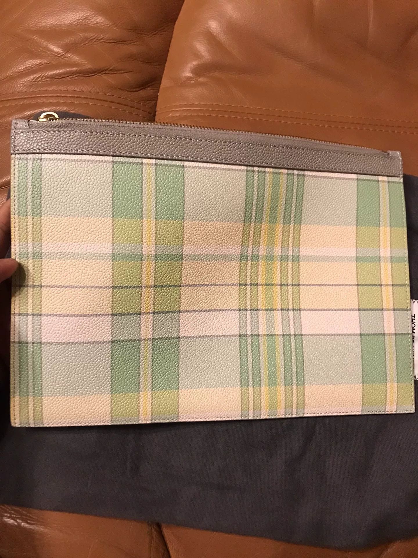Thom Browne Thom Browne Checkered Leather Handbag Size ONE SIZE - 3 Thumbnail
