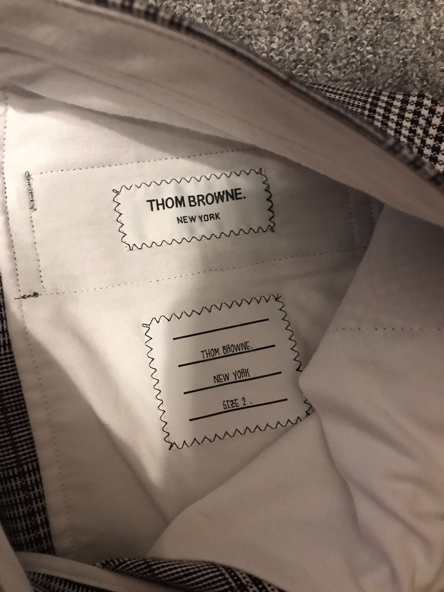 Thom Browne Thom Browne Gray Check Linen Shorts Size US 26 / EU 42 - 3 Thumbnail