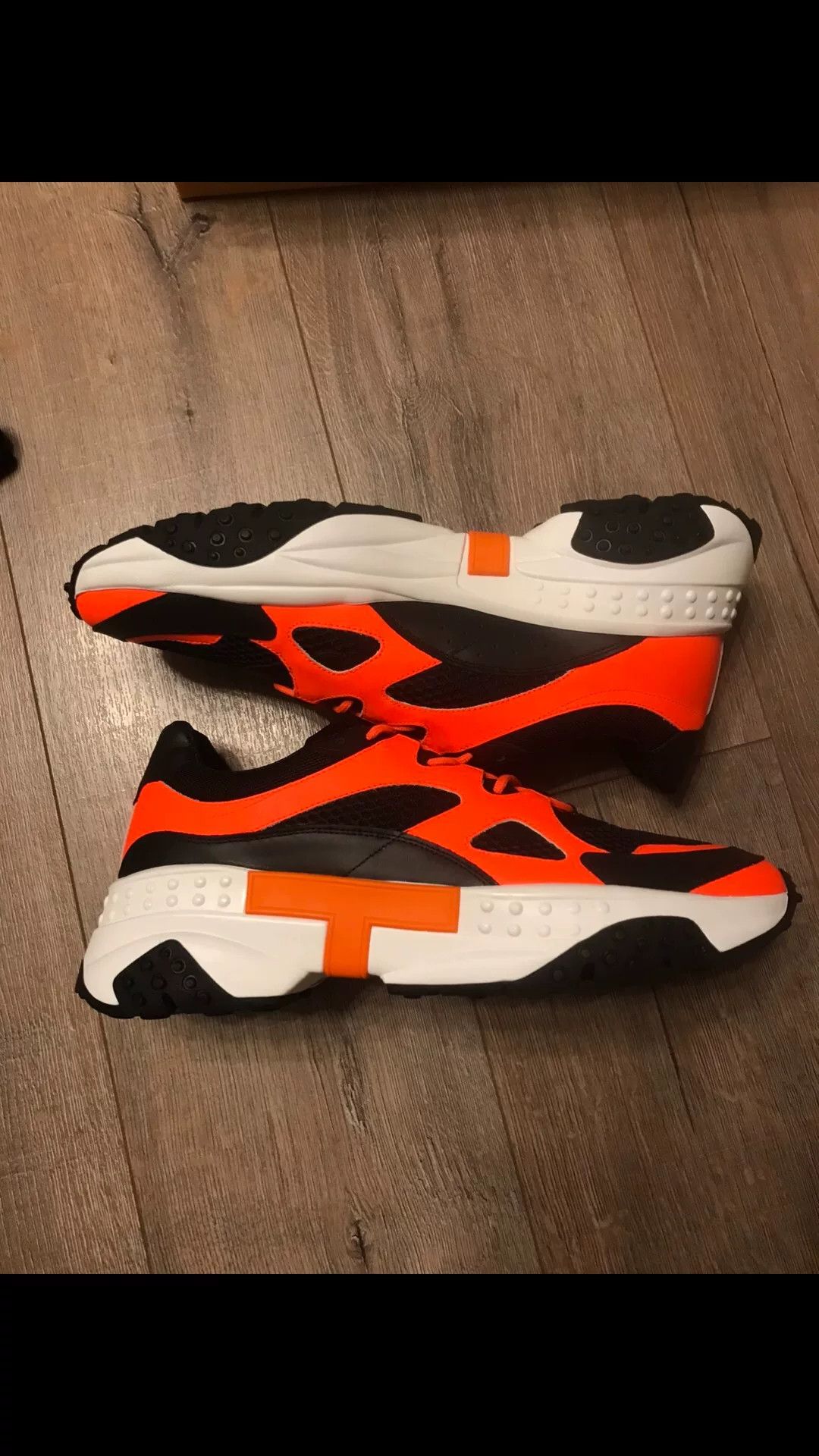 Tod's TOD'S Black Orange White Dad Shoes Size US 10 / EU 43 - 7 Thumbnail