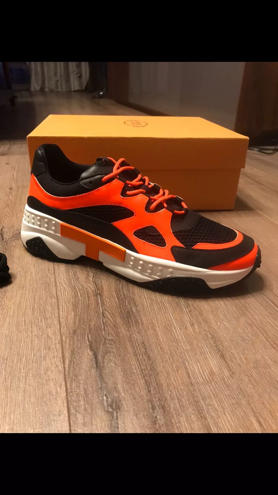 Tod's TOD'S Black Orange White Dad Shoes Size US 10 / EU 43 - 5 Thumbnail