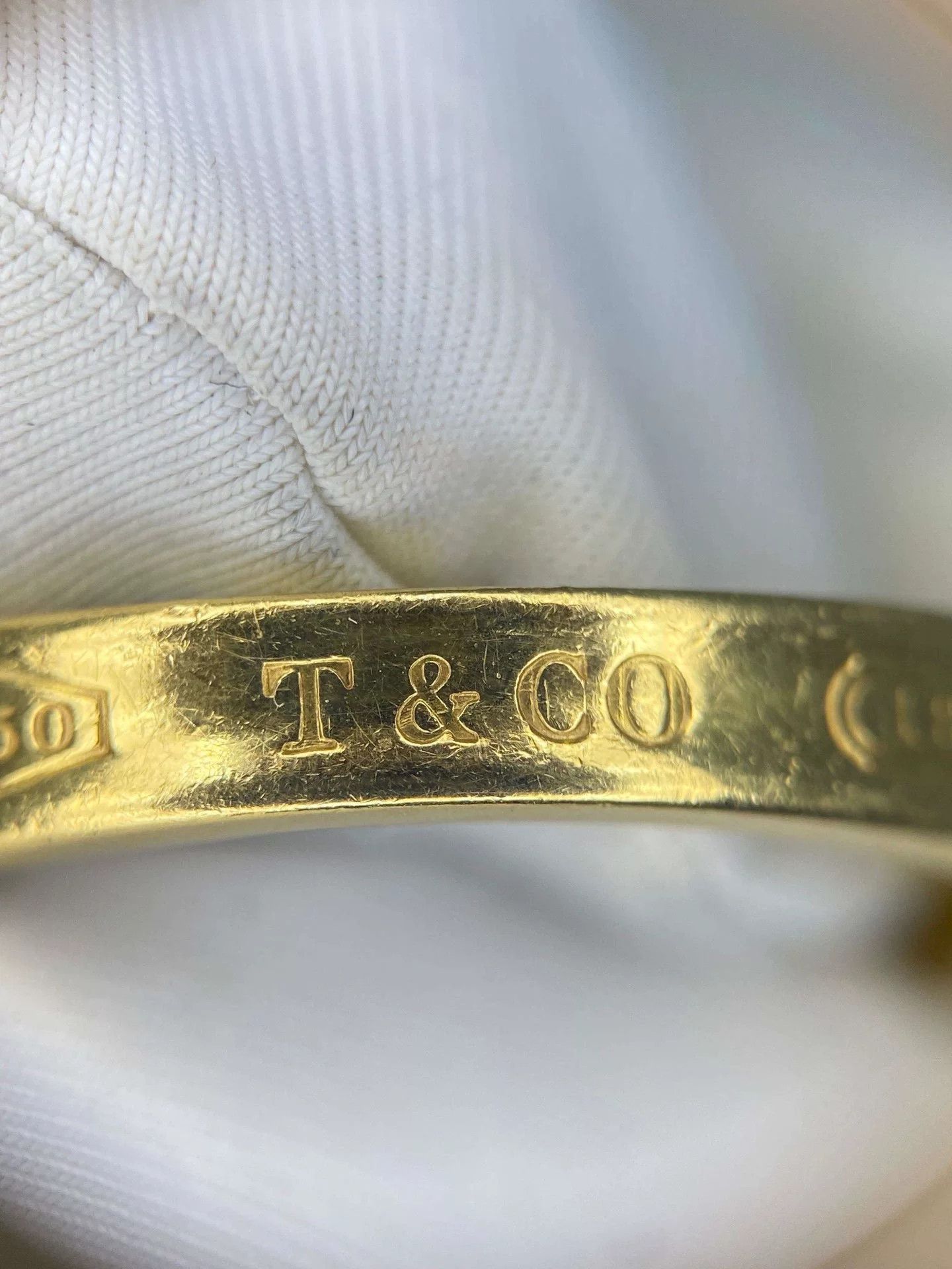 Tiffany & Co. Tiffany 1837 Gold Plain Ring Size ONE SIZE - 3 Thumbnail