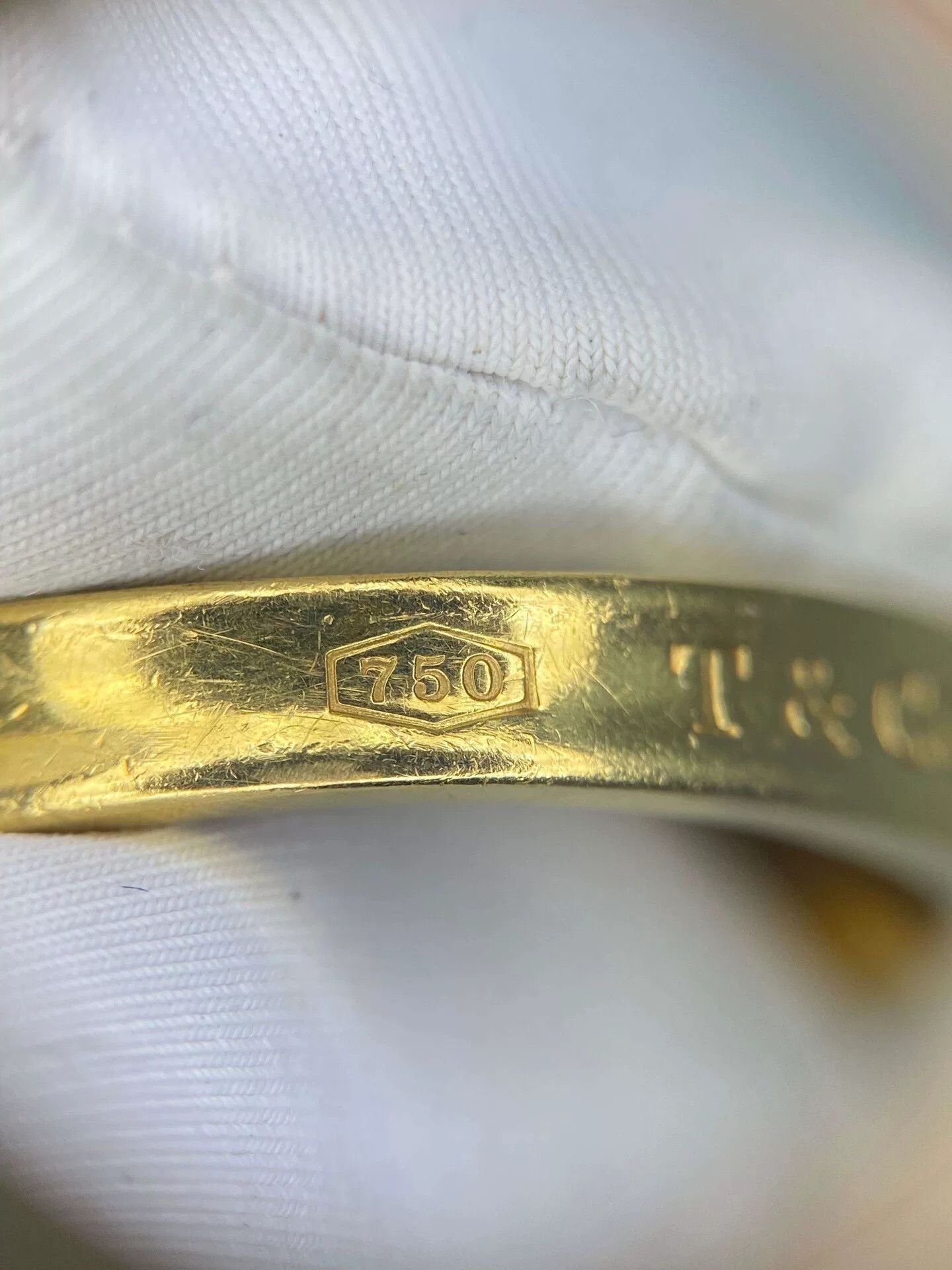 Tiffany & Co. Tiffany 1837 Gold Plain Ring Size ONE SIZE - 2 Thumbnail