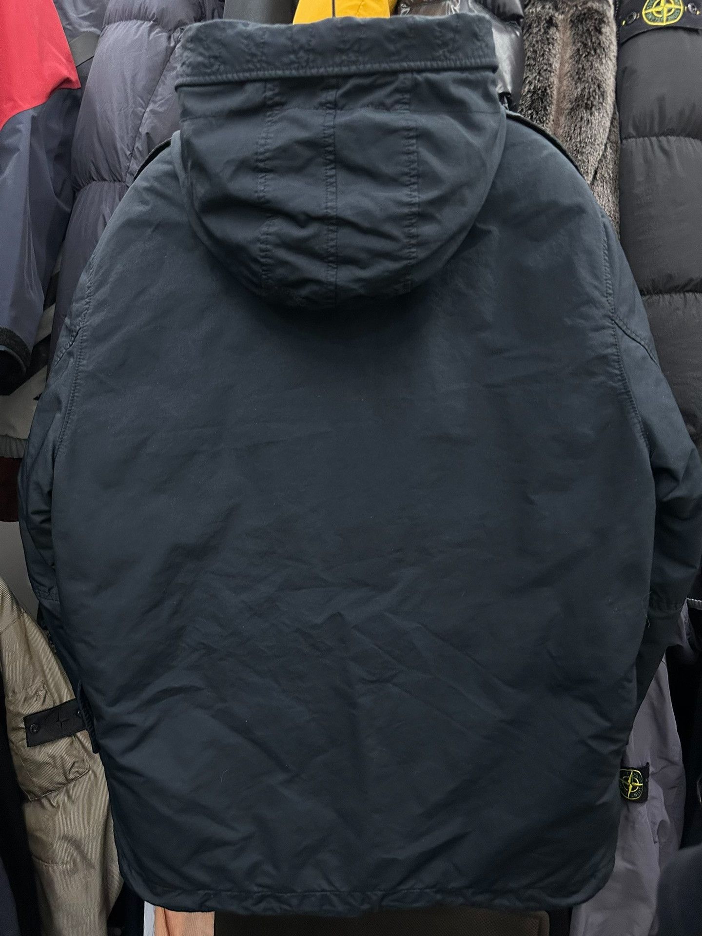 Stone Island Stone Island Navy Hooded Down Jacket Size US XL / EU 56 / 4 - 2 Thumbnail