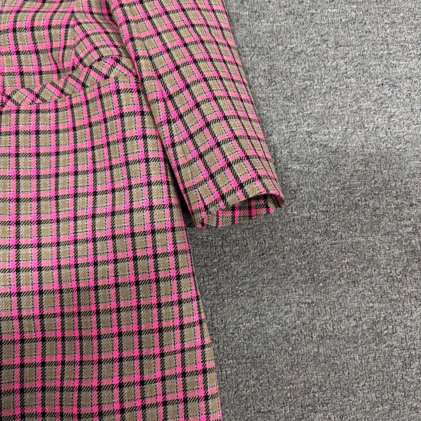 Balenciaga Balenciaga Double-Breasted Plaid Coat Size S / US 4 / IT 40 - 3 Thumbnail