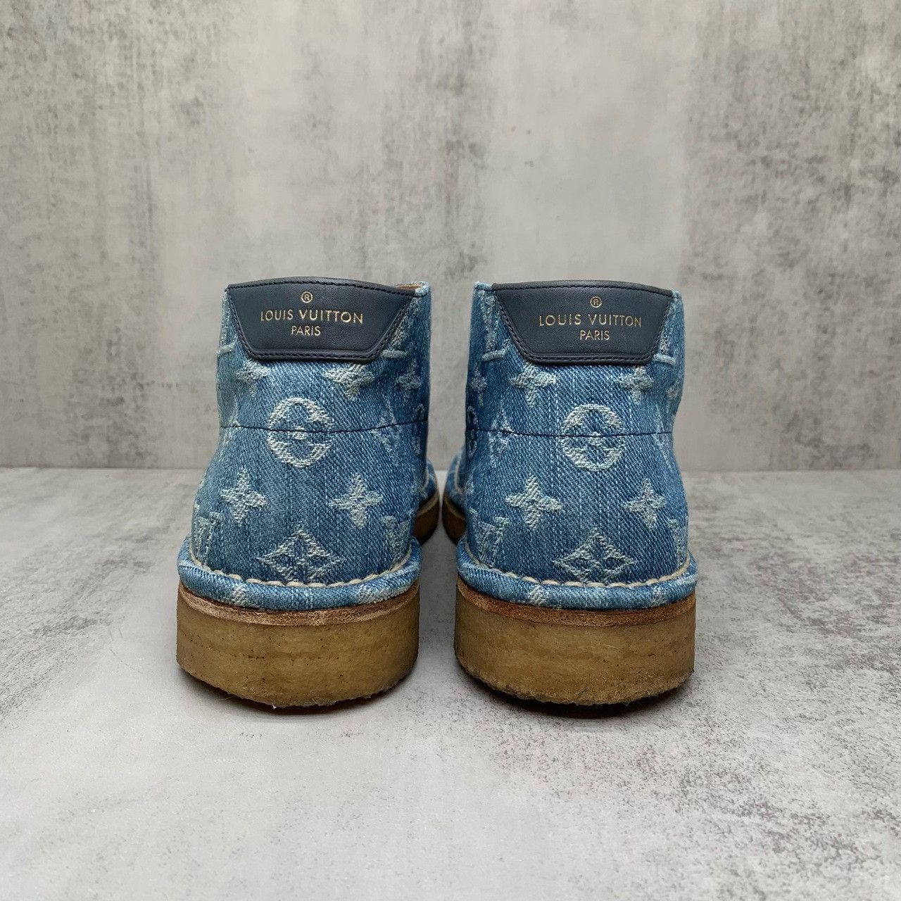 Louis Vuitton Louis Vuitton Blue Denim Monogram Short Boots Size US 5.5 / IT 35.5 - 5 Thumbnail