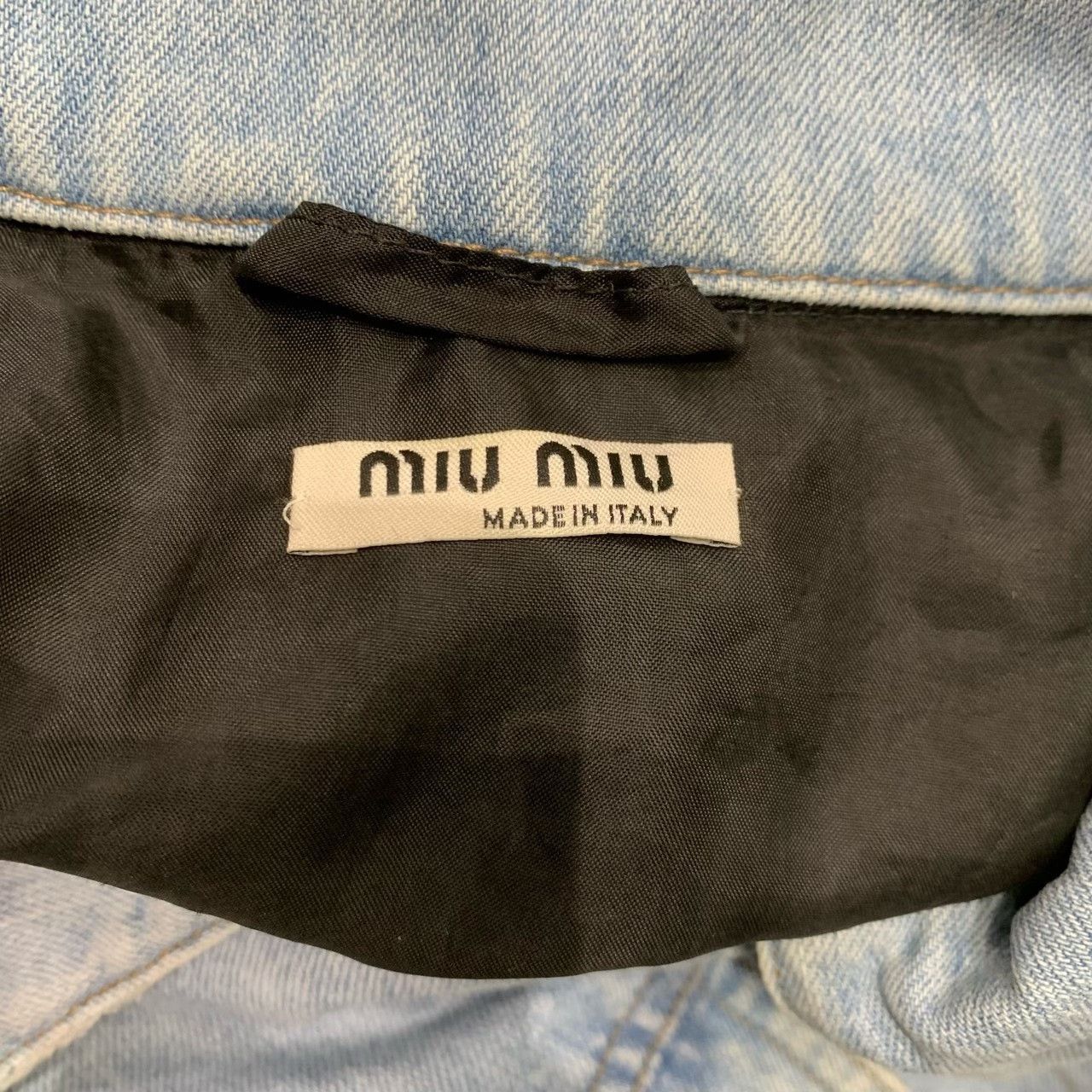 Miu Miu Miu Miu Cropped Denim Jacket Size S / US 4 / IT 40 - 4 Thumbnail