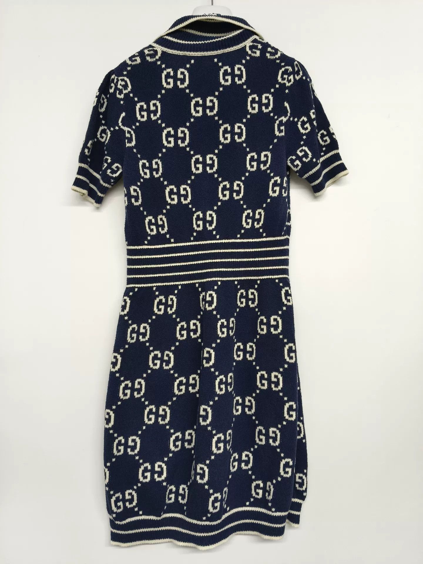 Gucci Gucci Blue GG Pattern Short Sleeve Dress Size XS / US 0-2 / IT 36-38 - 2 Thumbnail