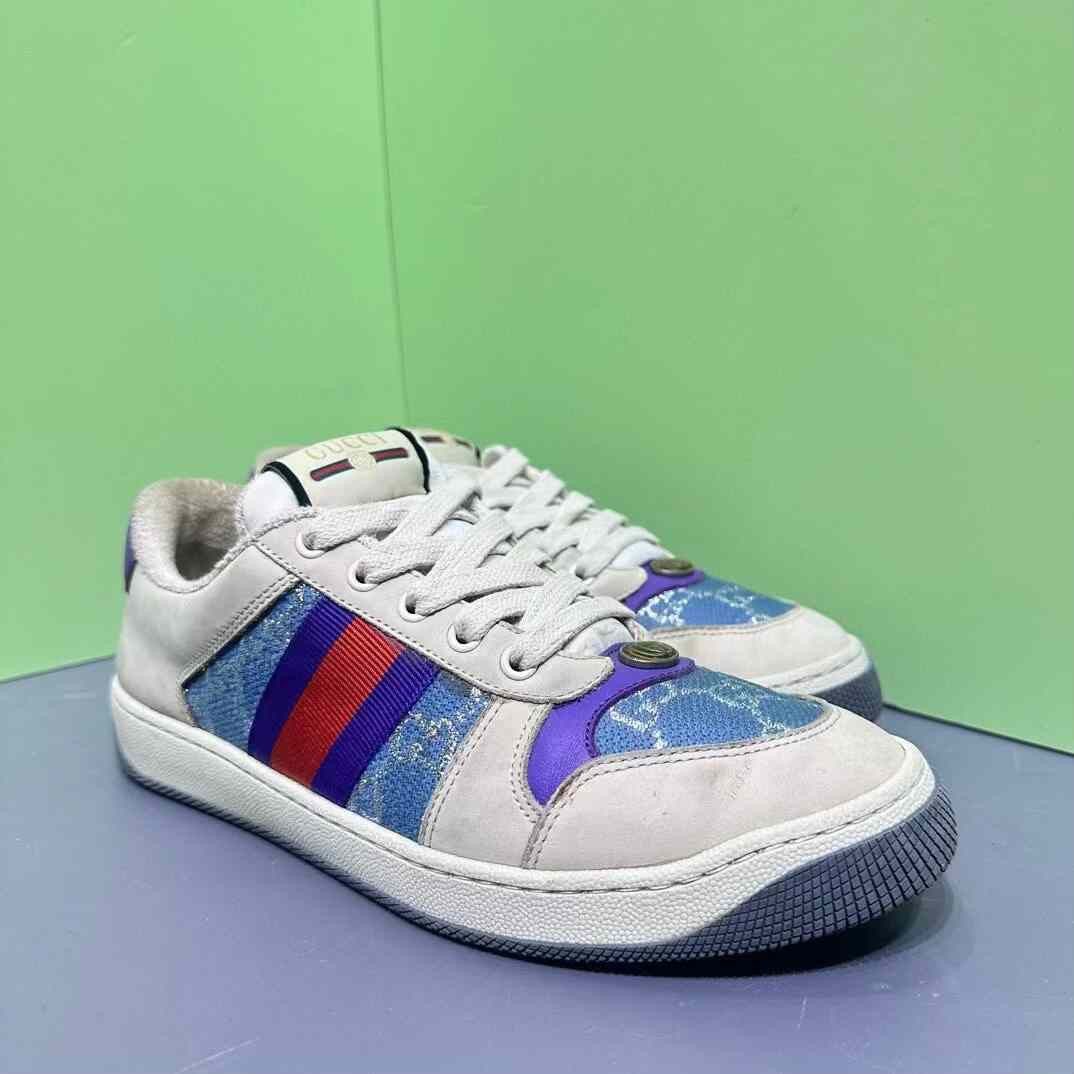 Gucci Gucci Distressed GG Enamel Sneakers Size US 6 / EU 39 - 3 Thumbnail