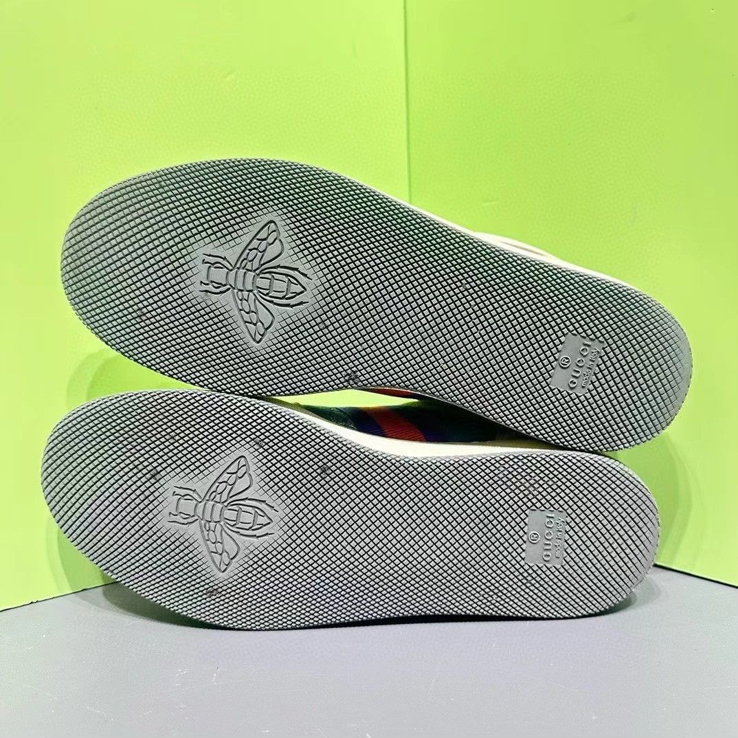 Gucci Gucci Distressed GG Enamel Sneakers Size US 6 / EU 39 - 8 Thumbnail