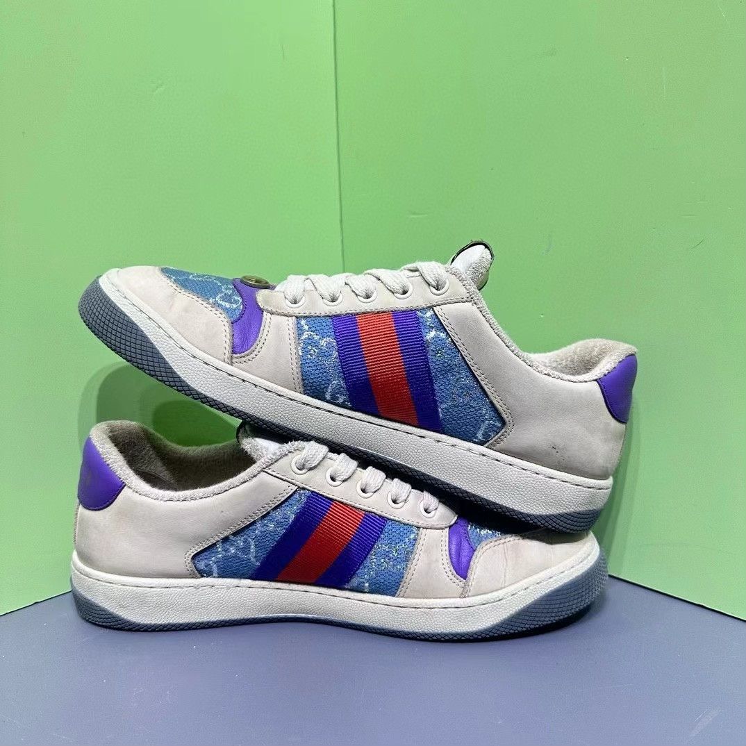 Gucci Gucci Distressed GG Enamel Sneakers Size US 6 / EU 39 - 5 Thumbnail