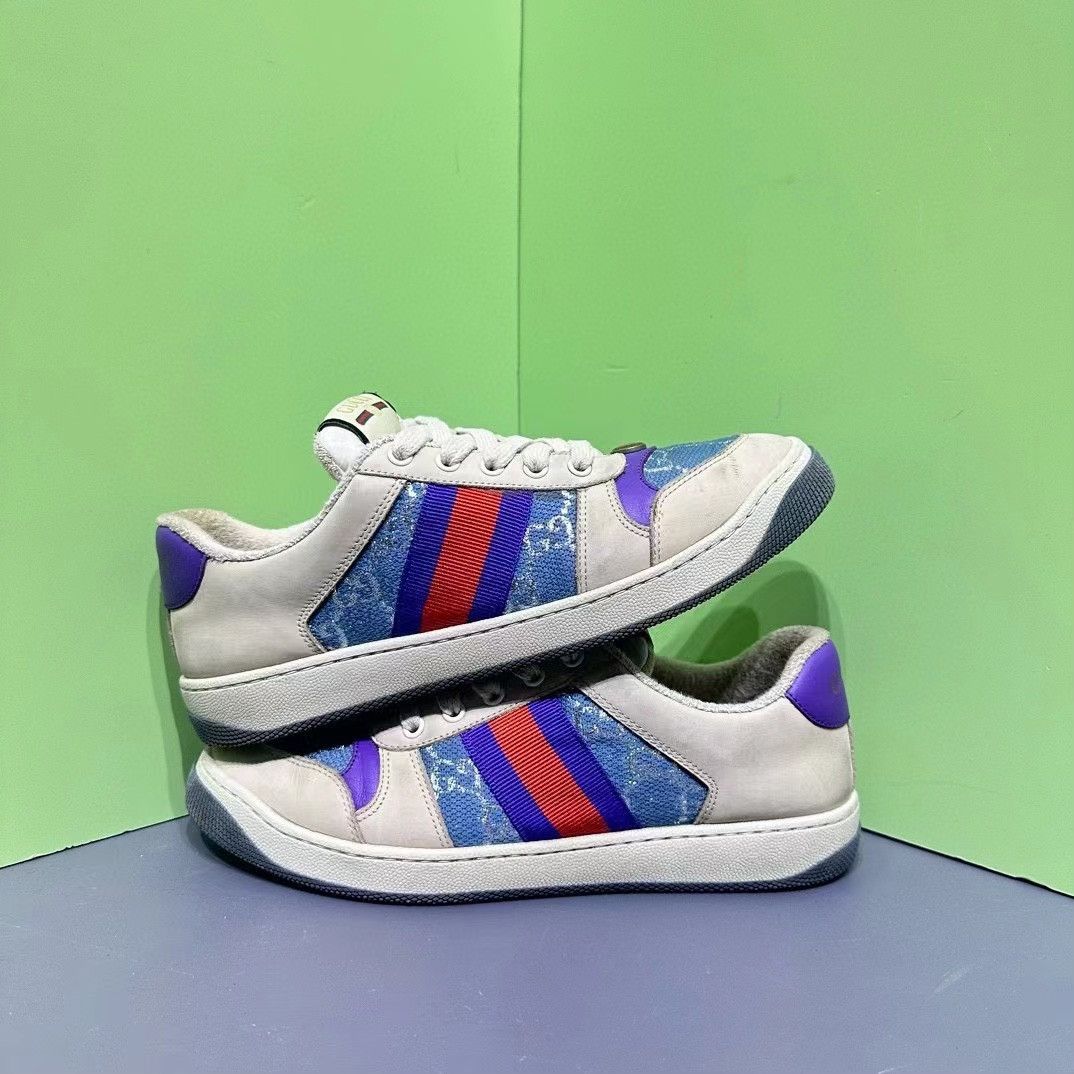 Gucci Gucci Distressed GG Enamel Sneakers Size US 6 / EU 39 - 4 Thumbnail