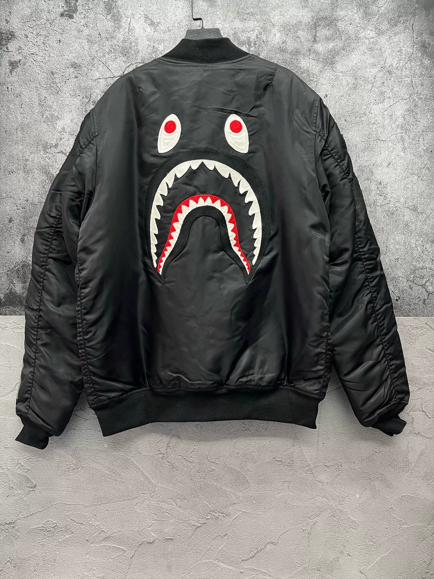 Bape Bape MAX1 Black Shark Flight Jacket Size US M / EU 48-50 / 2 - 2 Thumbnail