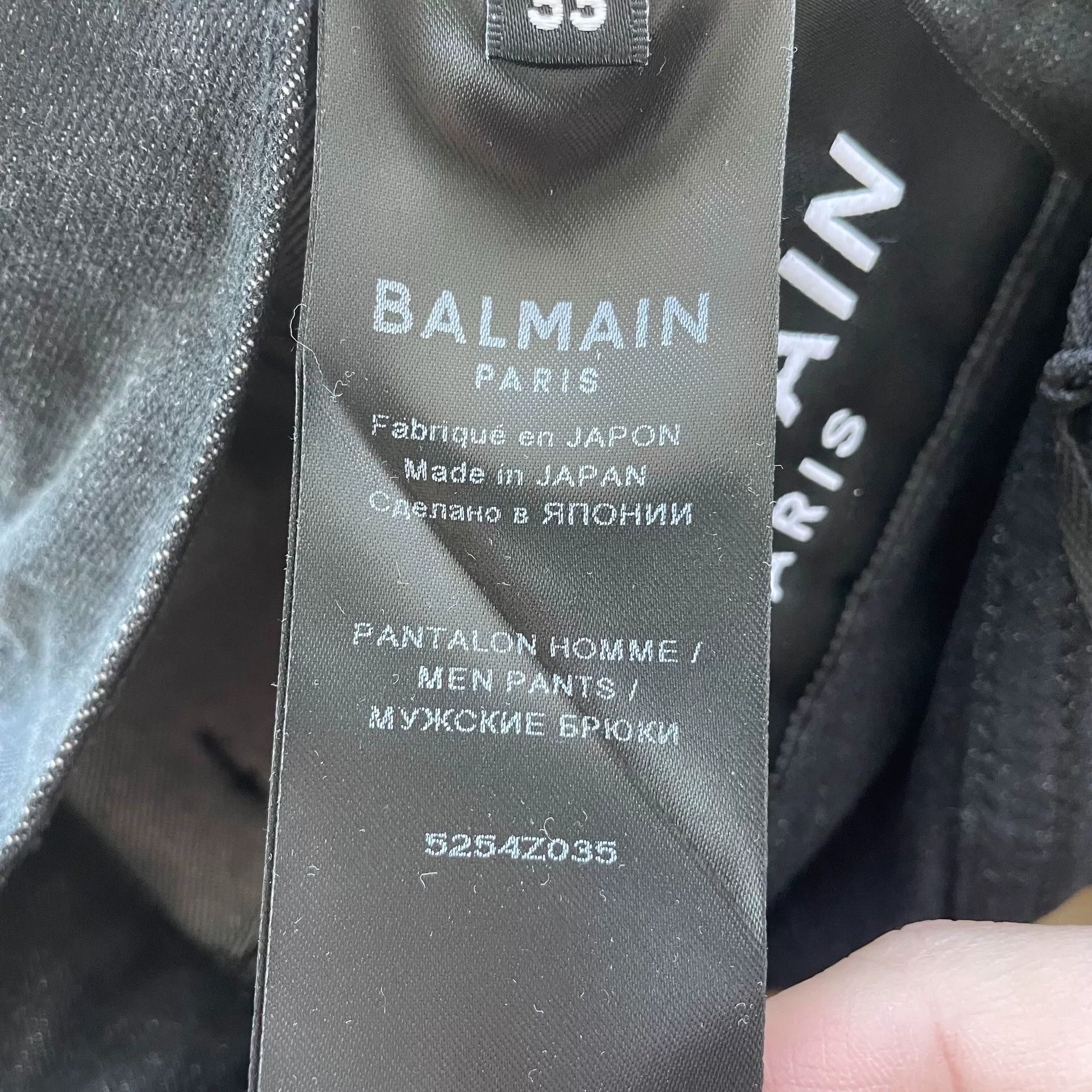 Balmain Balmain Black-Green Distressed Jeans Size US 33 - 8 Thumbnail