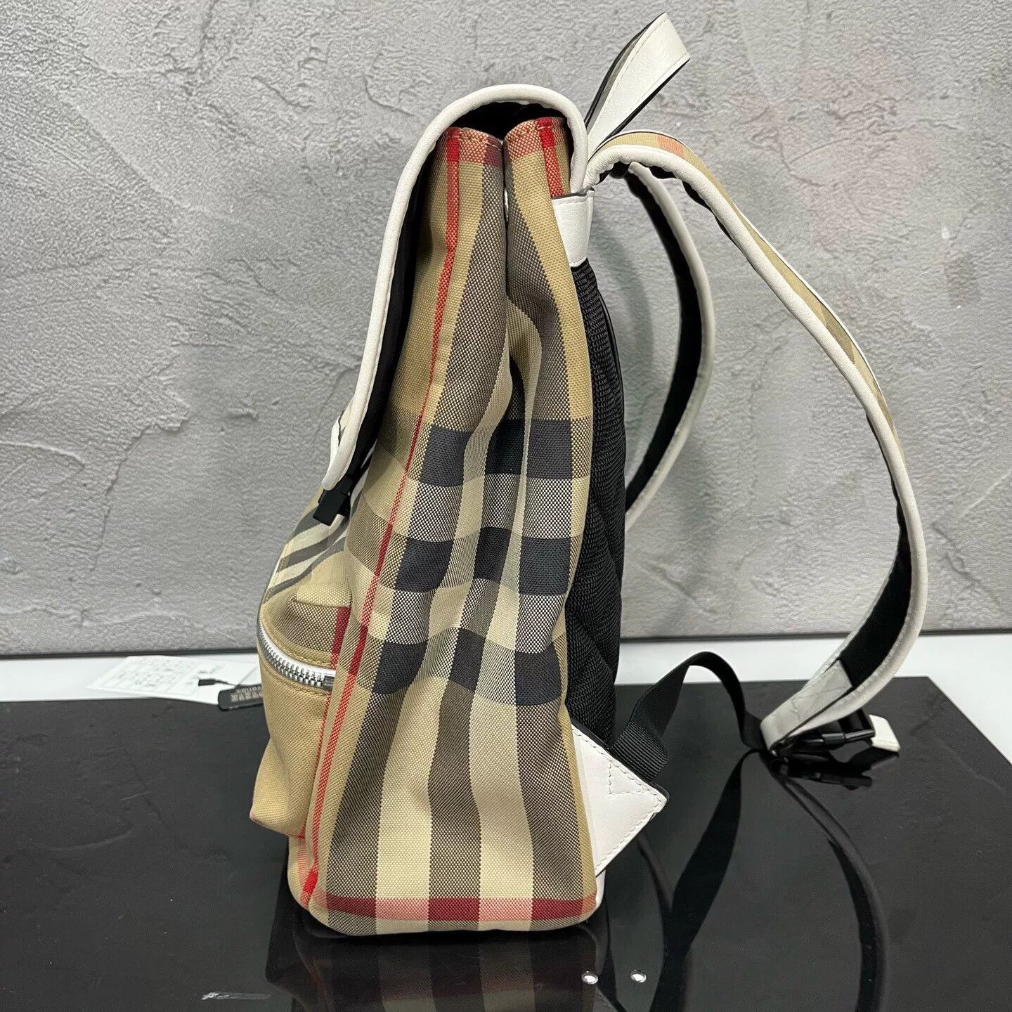 Burberry Burberry Classic Check Structured Backpack Size ONE SIZE - 4 Thumbnail