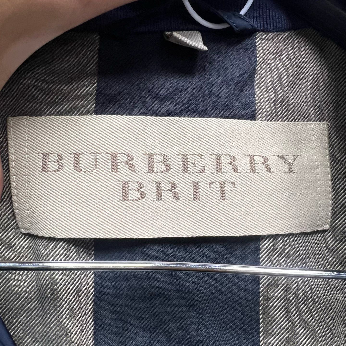 Burberry Burberry Dark Blue Zipper Jacket Size US L / EU 52-54 / 3 - 3 Thumbnail