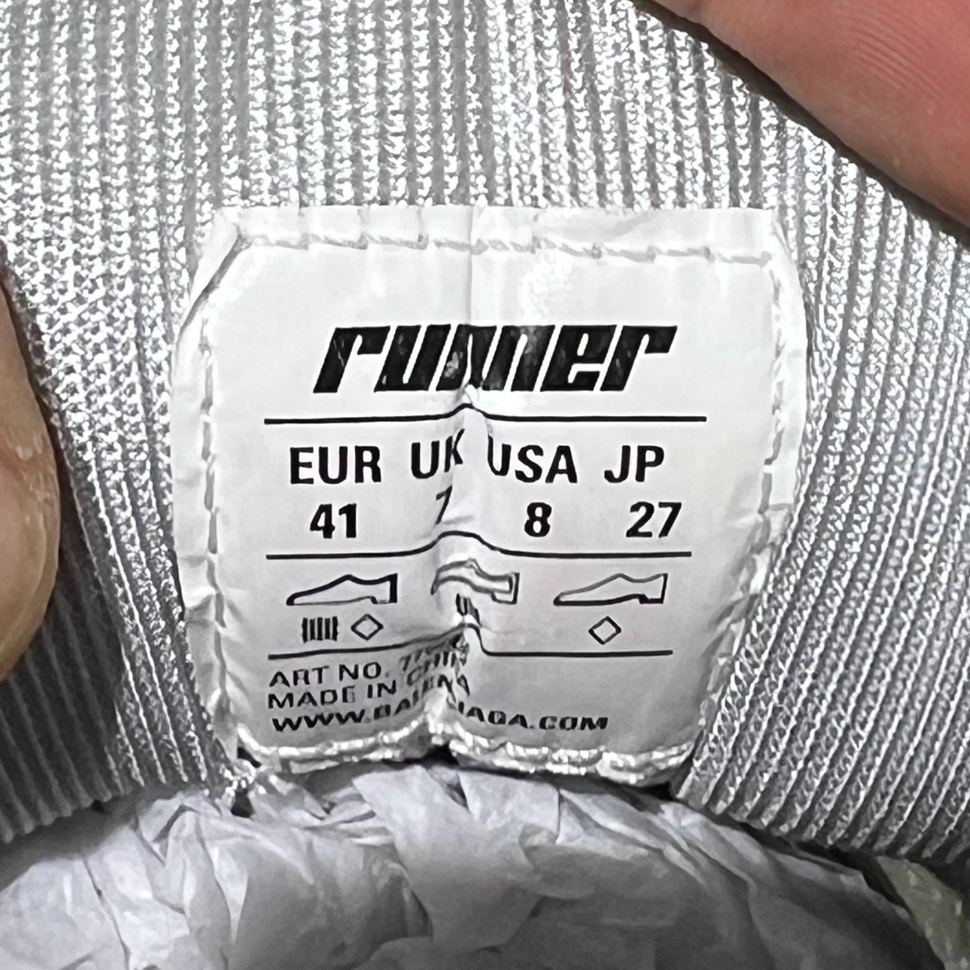 Balenciaga Balenciaga Runner 2.0 Silver-White Size US 8 / EU 41 - 8 Thumbnail