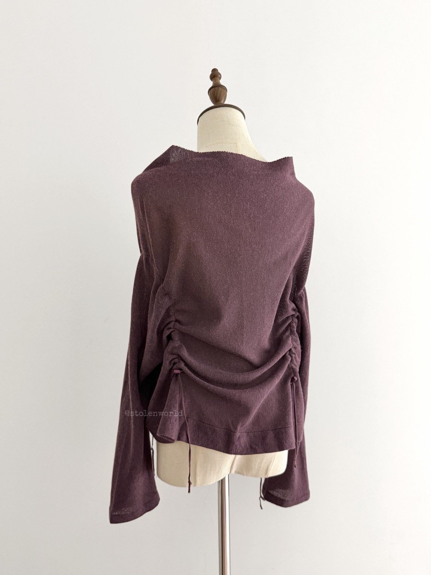 Yohji Yamamoto Yohji Yamamoto Y's Drawstring Top Size L / US 10 / IT 46 - 4 Thumbnail