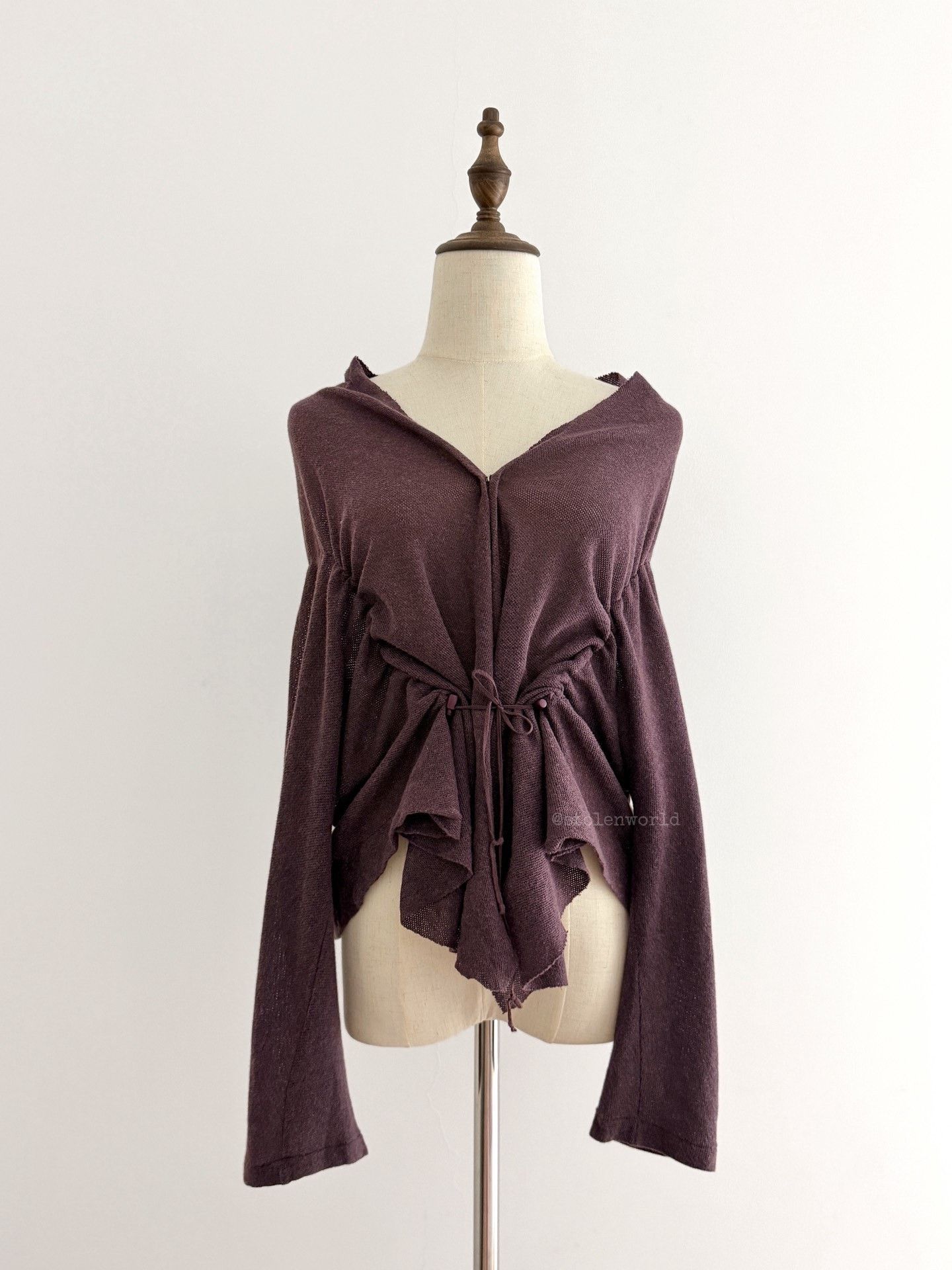 Yohji Yamamoto Yohji Yamamoto Y's Drawstring Top Size L / US 10 / IT 46 - 3 Thumbnail