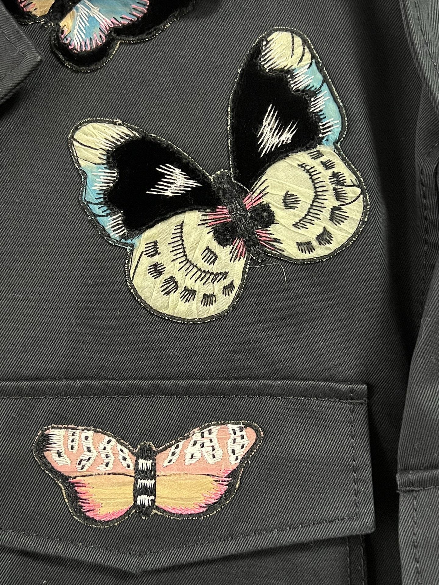 Valentino Valentino Women's Butterfly Embroidery Jacket Size XL / US 12-14 / IT 48-50 - 5 Thumbnail