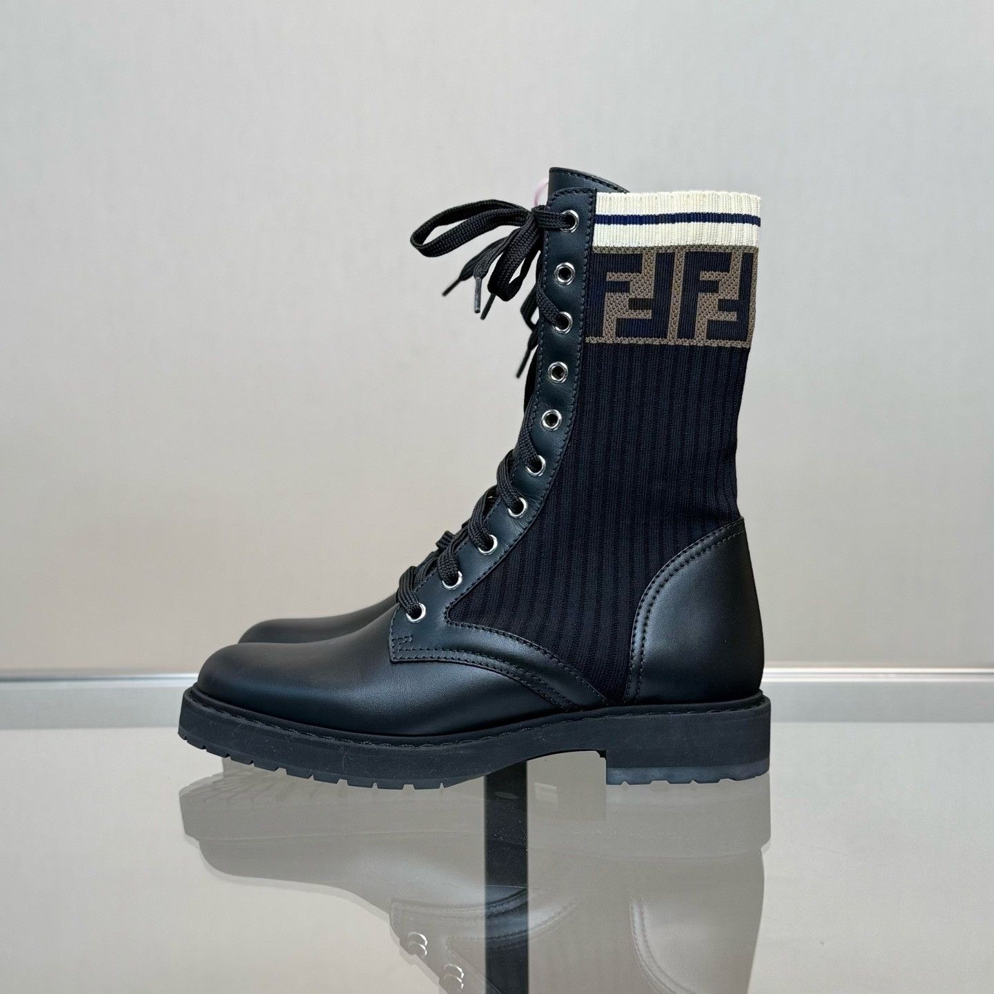 Fendi FENDI Rockoko Monogram Martin Boots Size US 6 / IT 36 - 5 Thumbnail