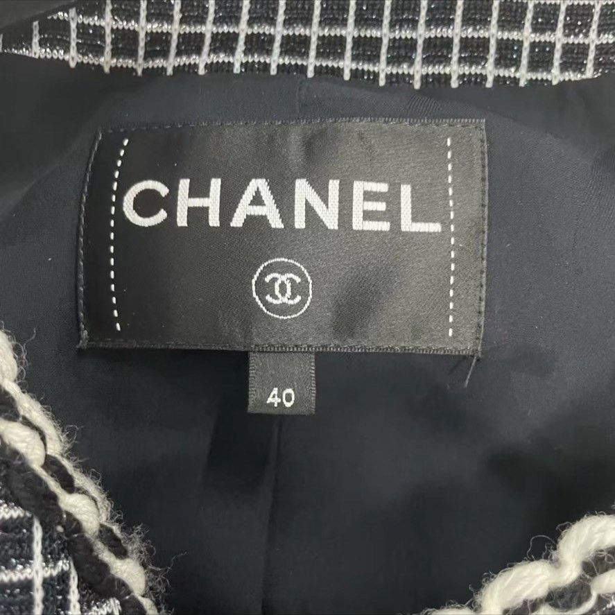 Chanel Chanel Houndstooth Coat Size 40 Size S / US 4 / IT 40 - 2 Thumbnail