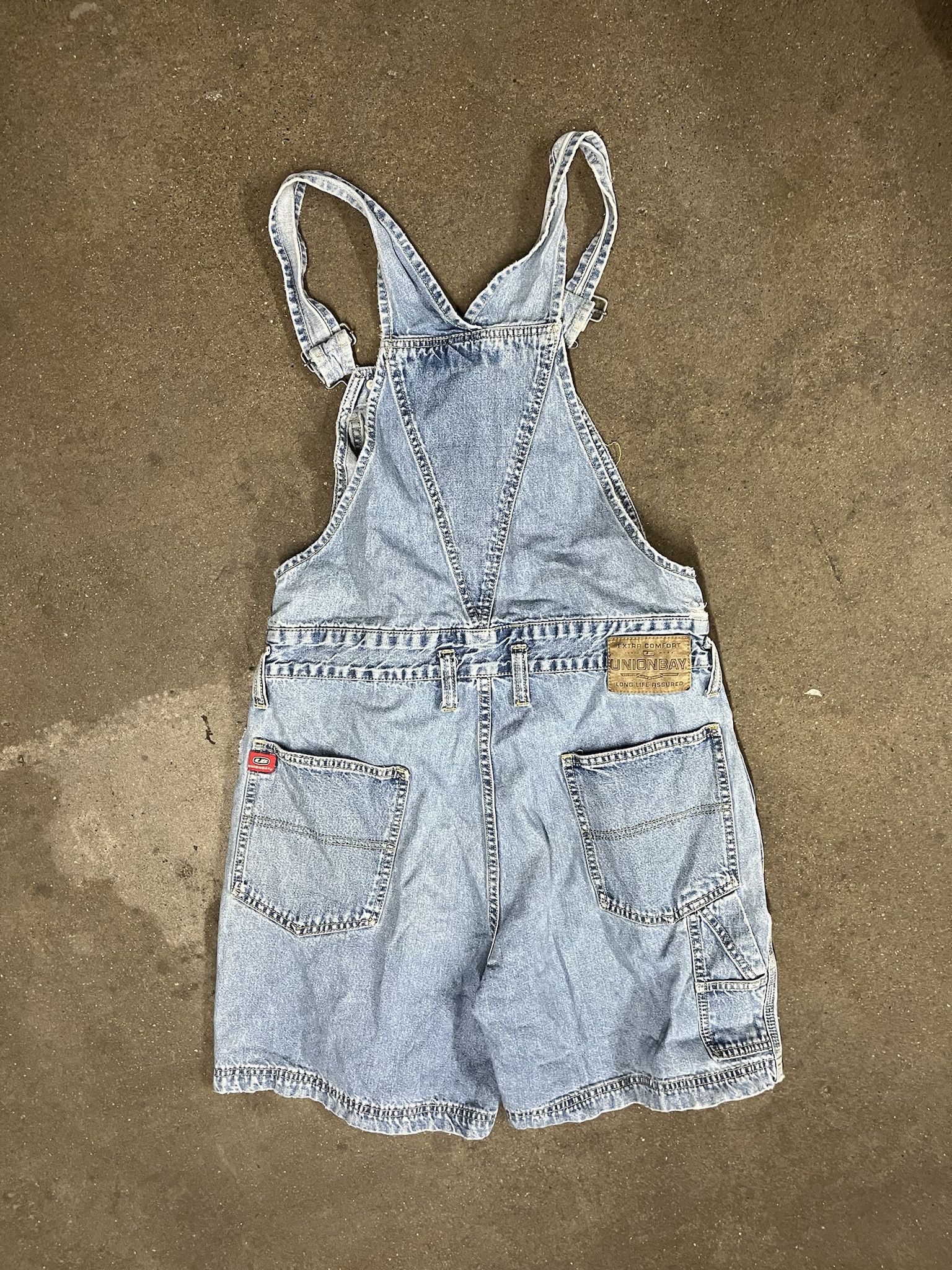 UNIONBAY × Vintage Vintage 2000s Union Bay Denim Short Overalls Size S Size US S / EU 44-46 / 1 - 3 Thumbnail