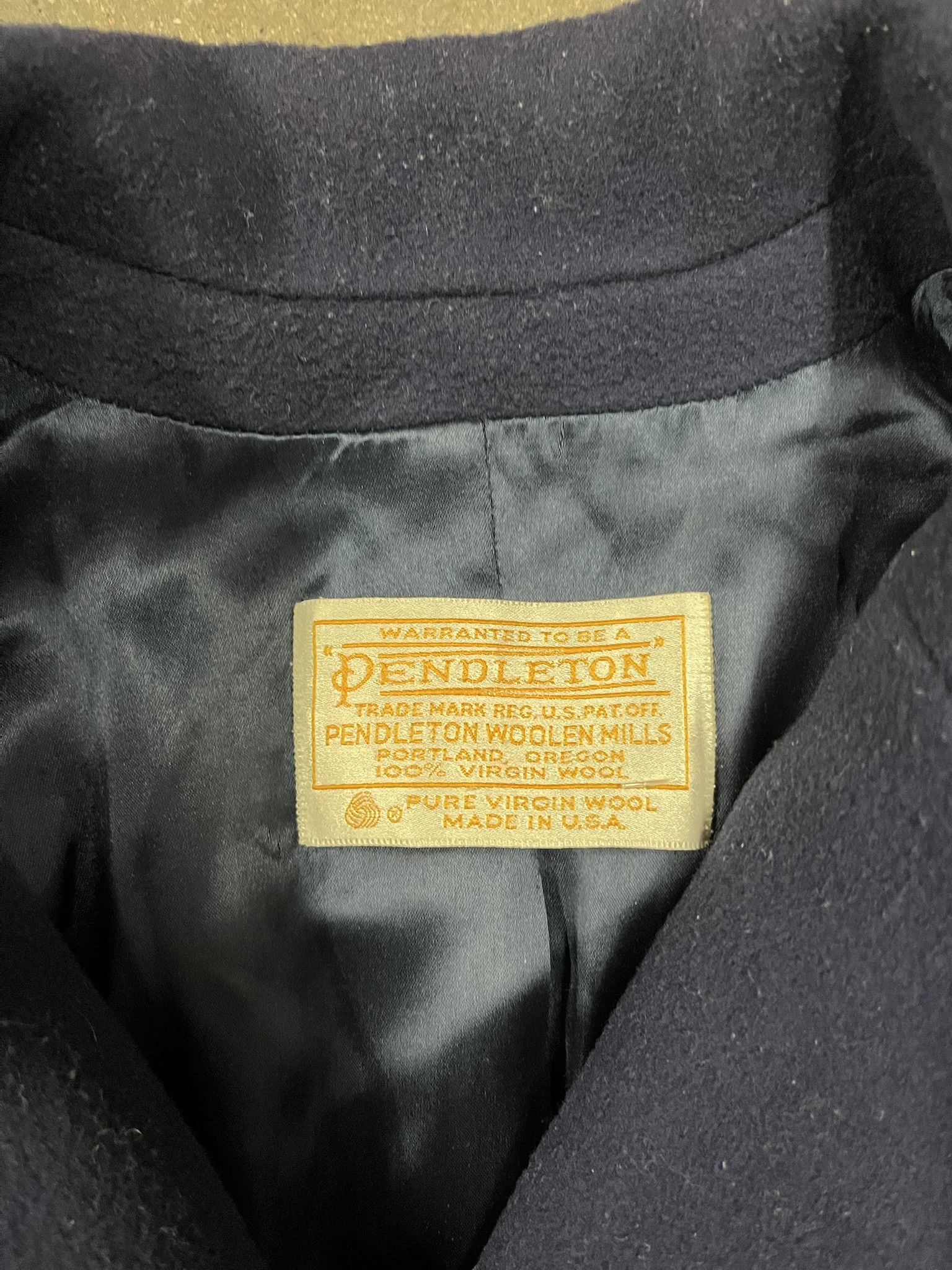 Pendleton × Vintage Vintage 1980s Pendleton Wool Double Breased Overcoat Size M-L Size US L / EU 52-54 / 3 - 2 Thumbnail