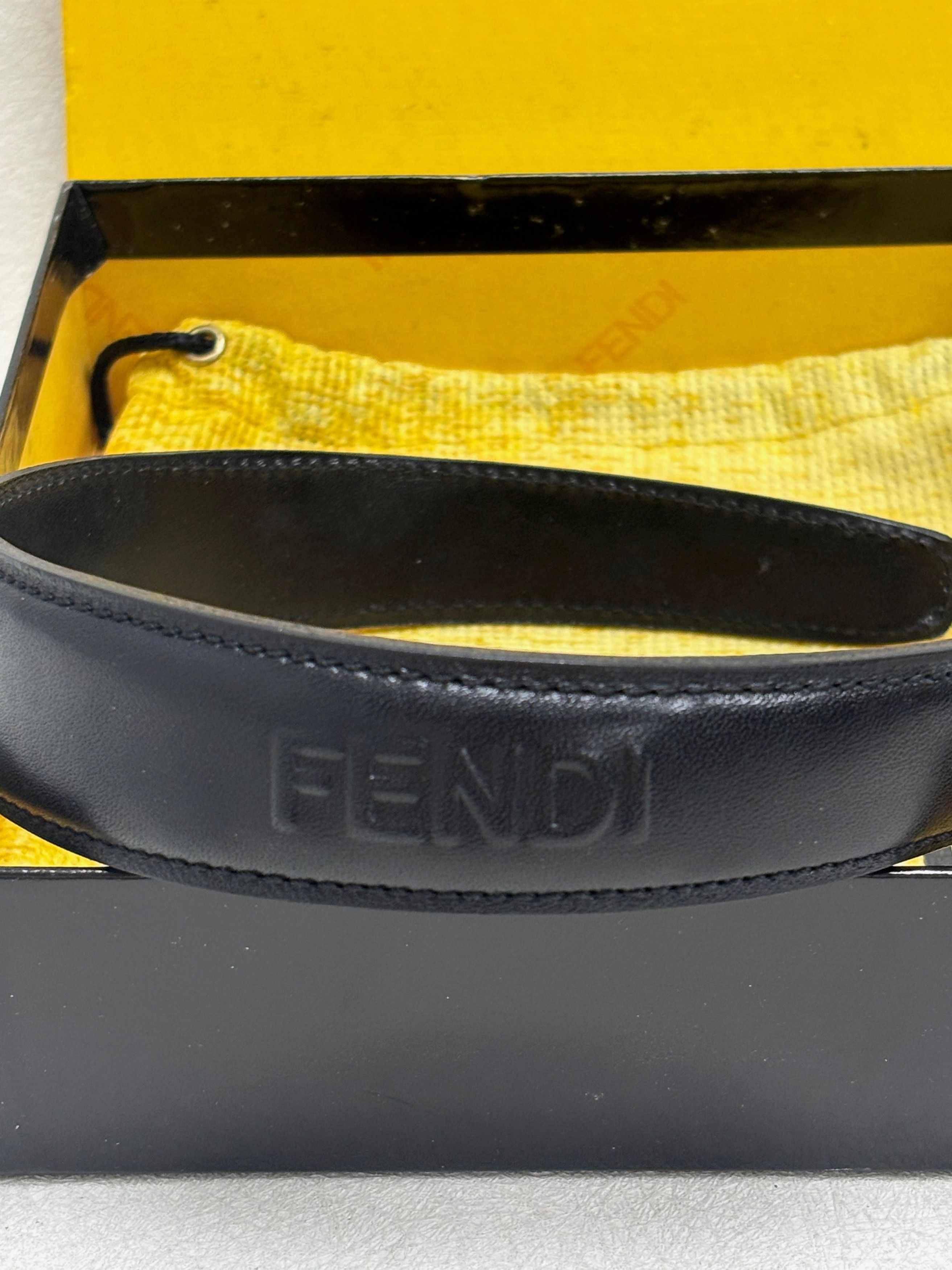 Fendi Serre-tête cuir Size ONE SIZE - 3 Thumbnail