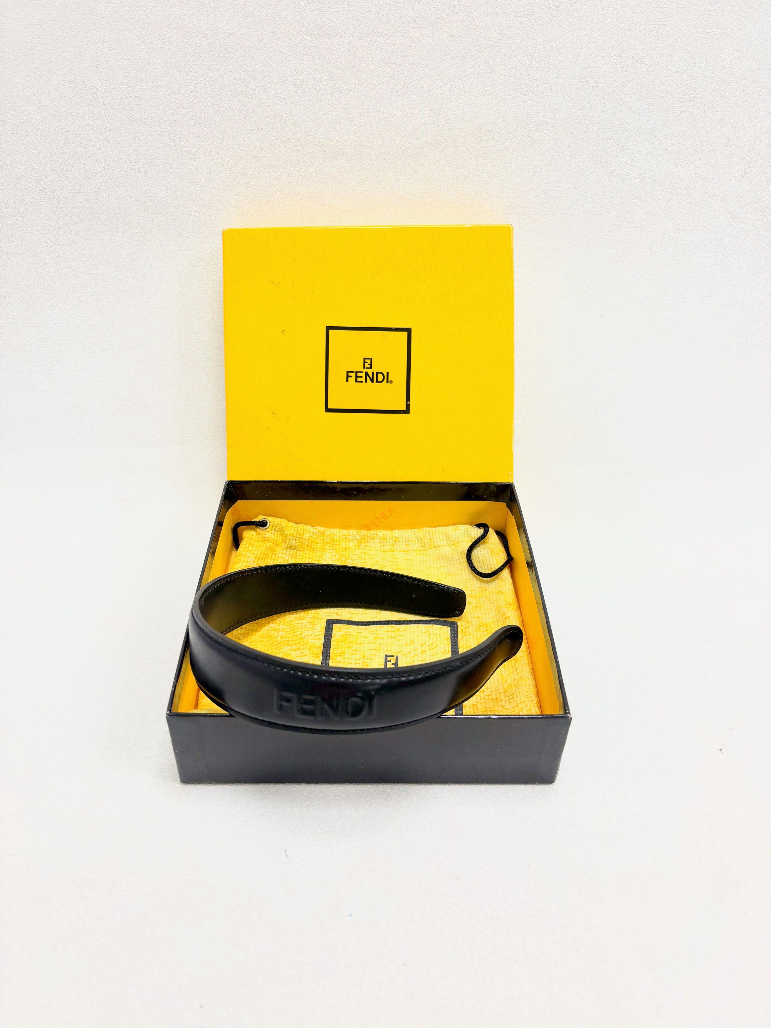Fendi Serre-tête cuir Size ONE SIZE - 2 Thumbnail