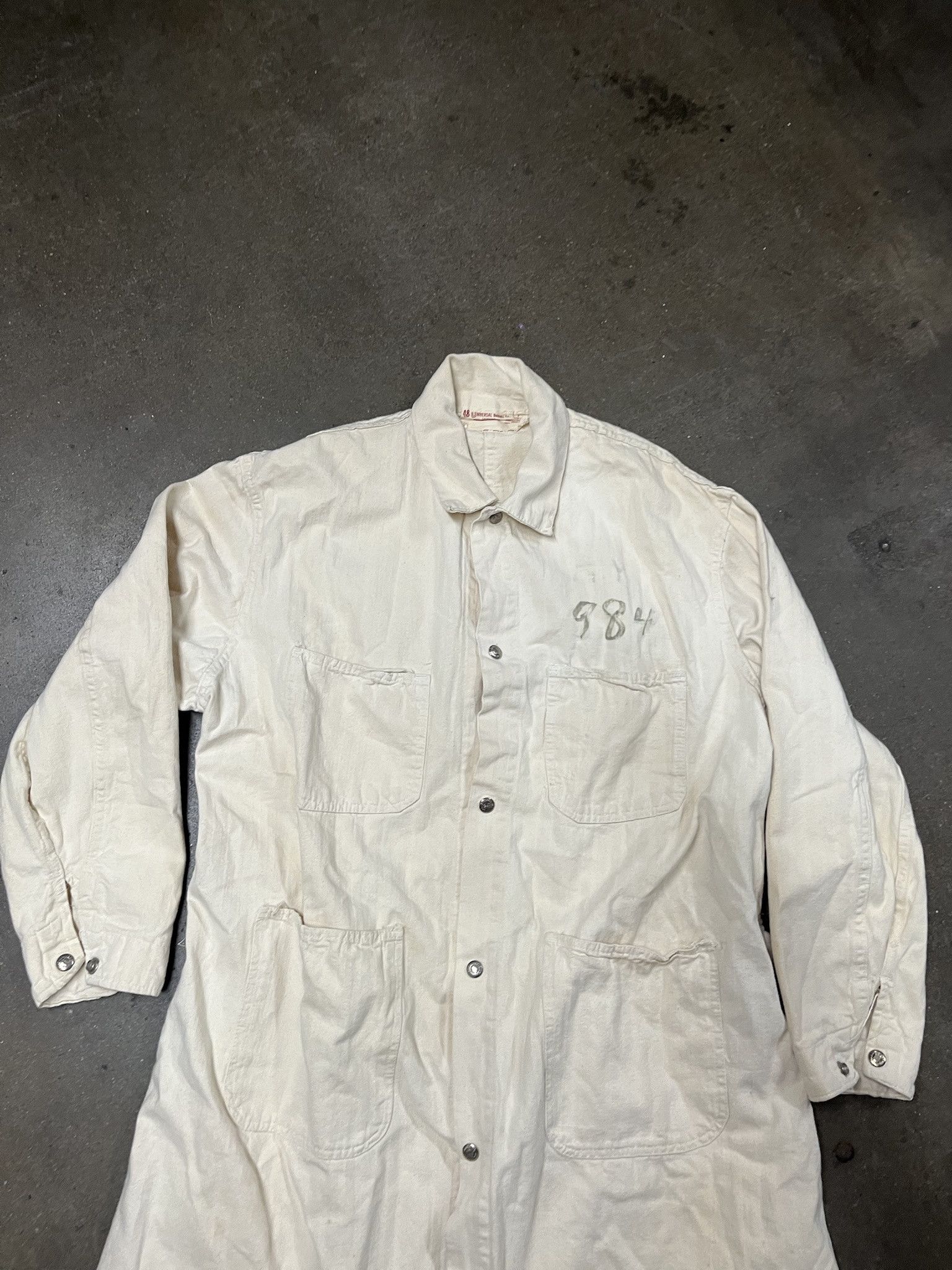Vintage Vintage 1960s Herringbone Lab Coat Size S Size US S / EU 44-46 / 1 - 2 Thumbnail