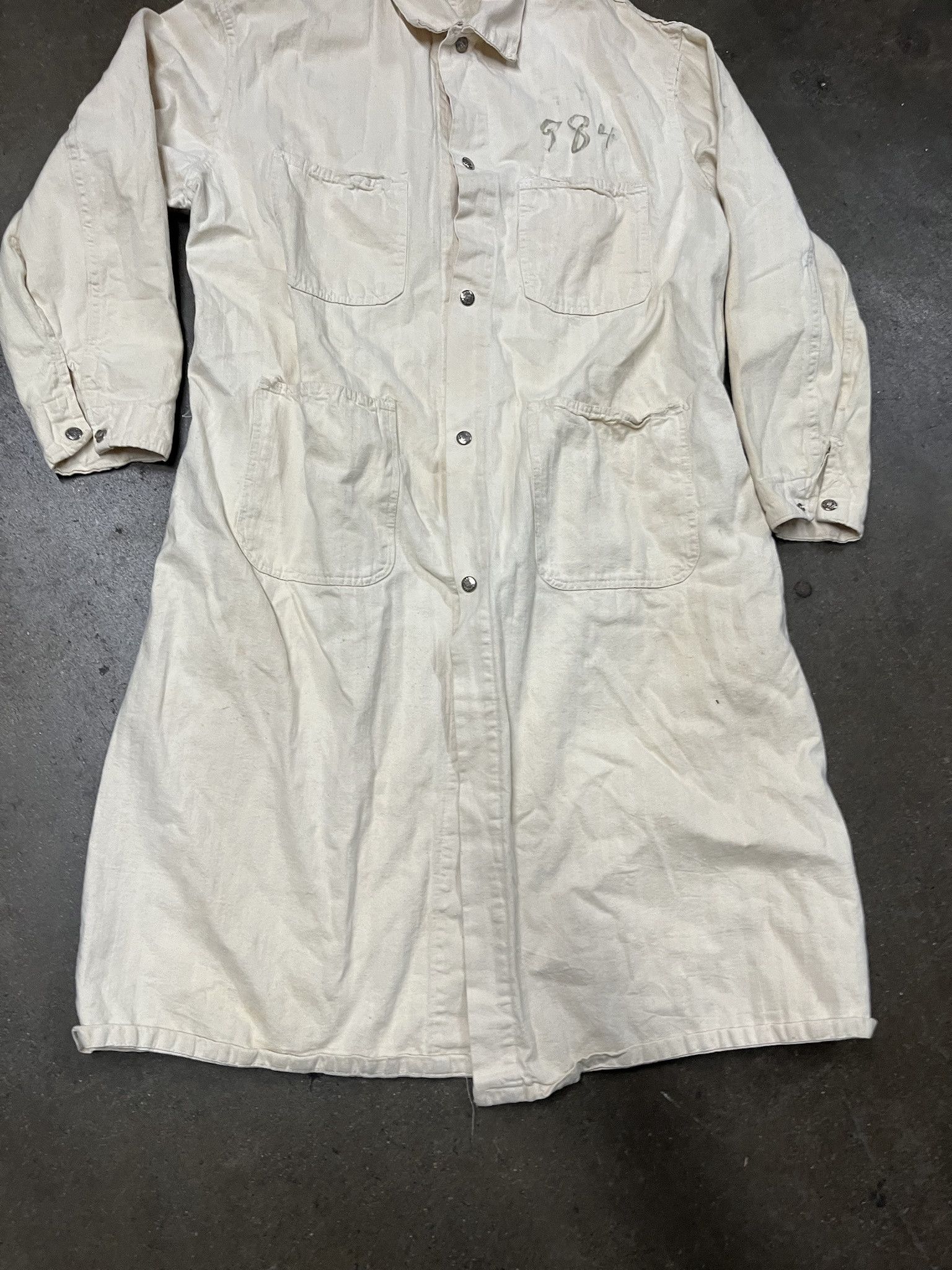 Vintage Vintage 1960s Herringbone Lab Coat Size S Size US S / EU 44-46 / 1 - 3 Thumbnail