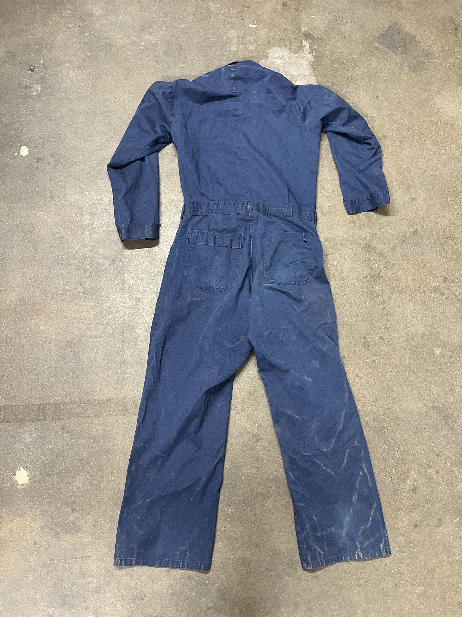 Vintage Vintage 1980s Military US Navy Blue Coverall Jump Suit Size M Size US 35 - 7 Thumbnail